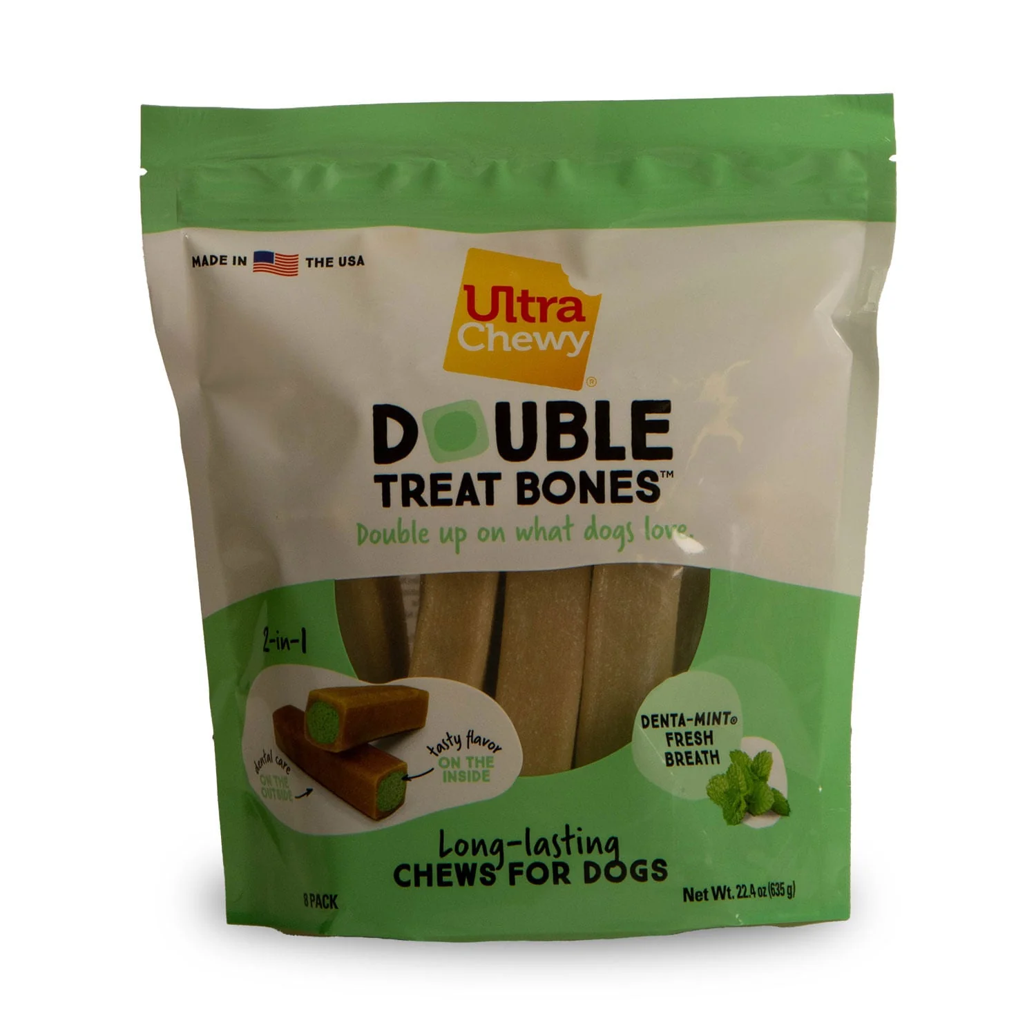 Ultra Chewy Double Treat Bone Dog Treats - Image 25