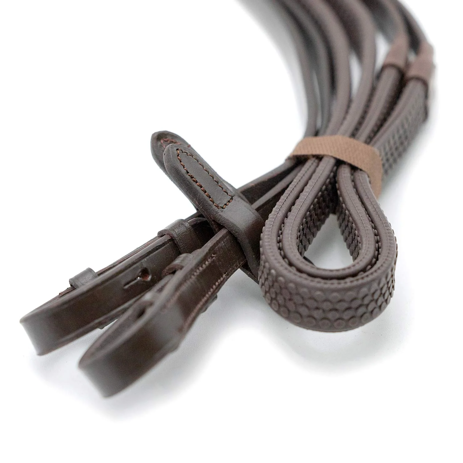 Jeffers Uniquely English Rubber Reins – Premium Leather, Non-Slip Grip, 54" for Horse Riding - Image 2