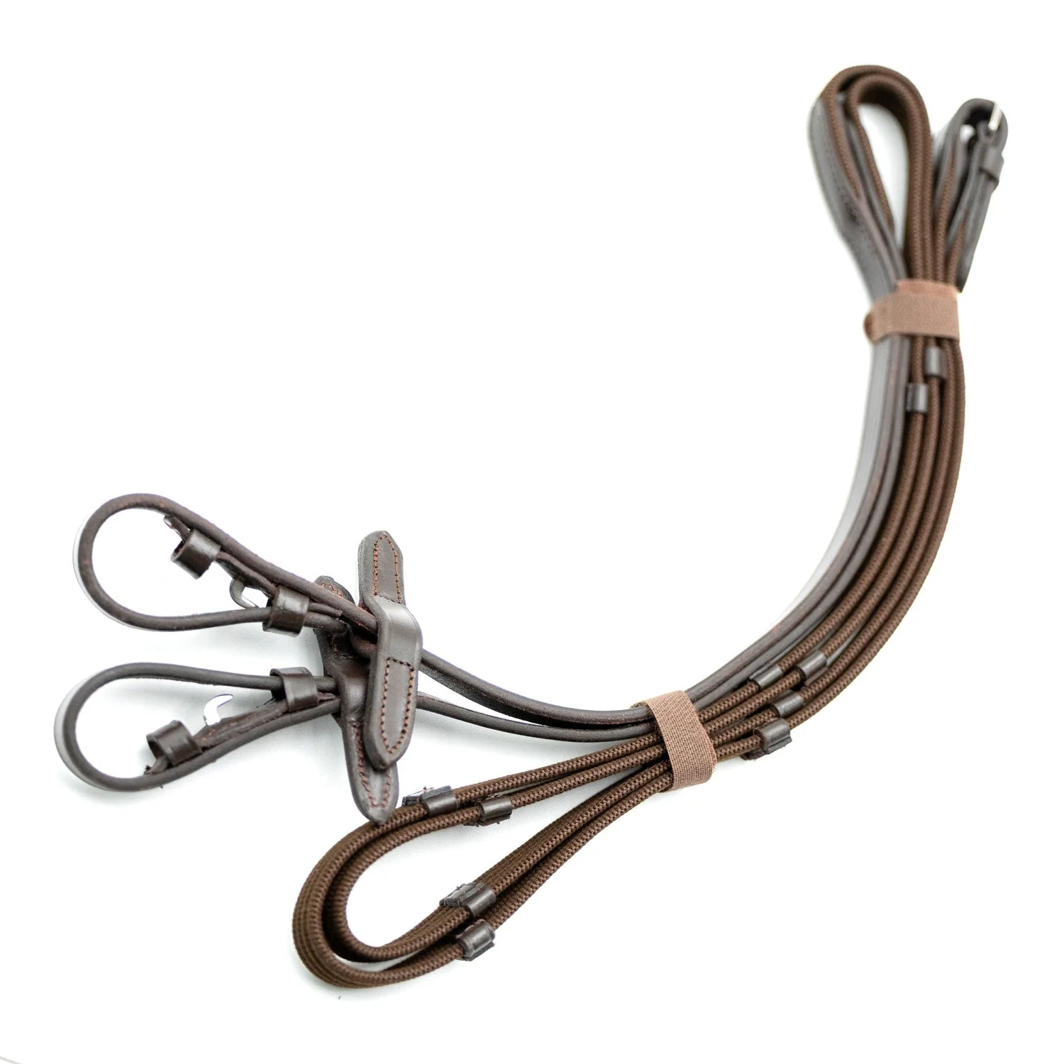 Jeffers Uniquely English Leather Web Reins for Horses - Image 11
