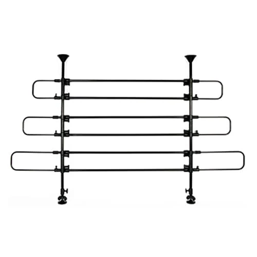 Universal 6-Bar Vehicle Pet Barrier, Black - Image 6