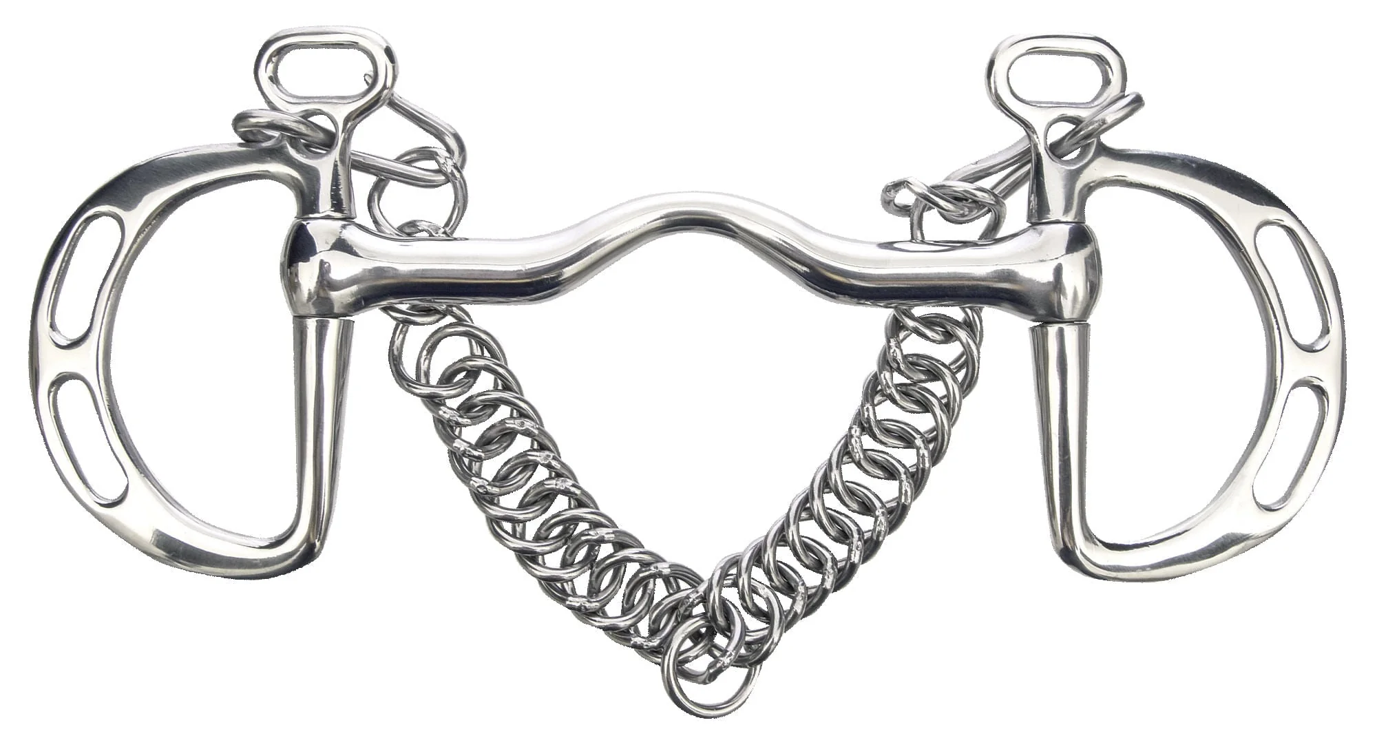 Jeffers Kimberwick Uxeter D-Ring Horse Bit