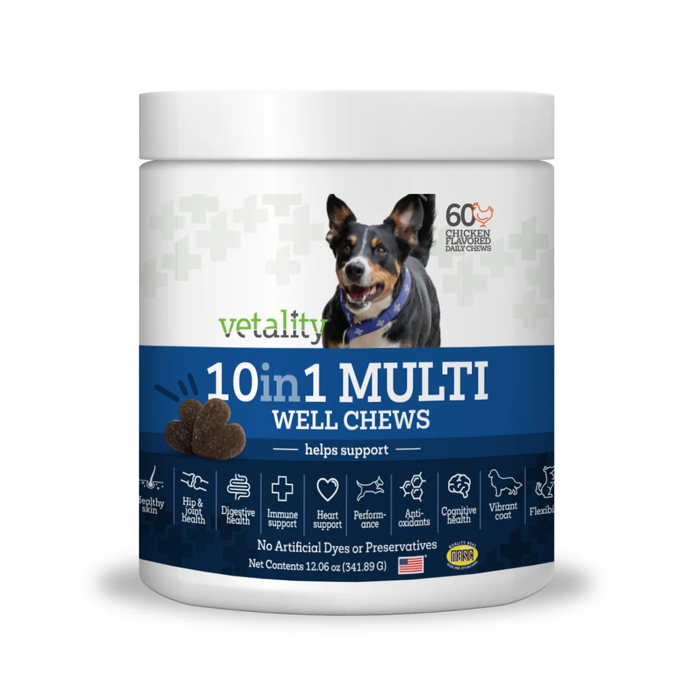 Vetality 10 in 1 Multi Well Chews for Dogs