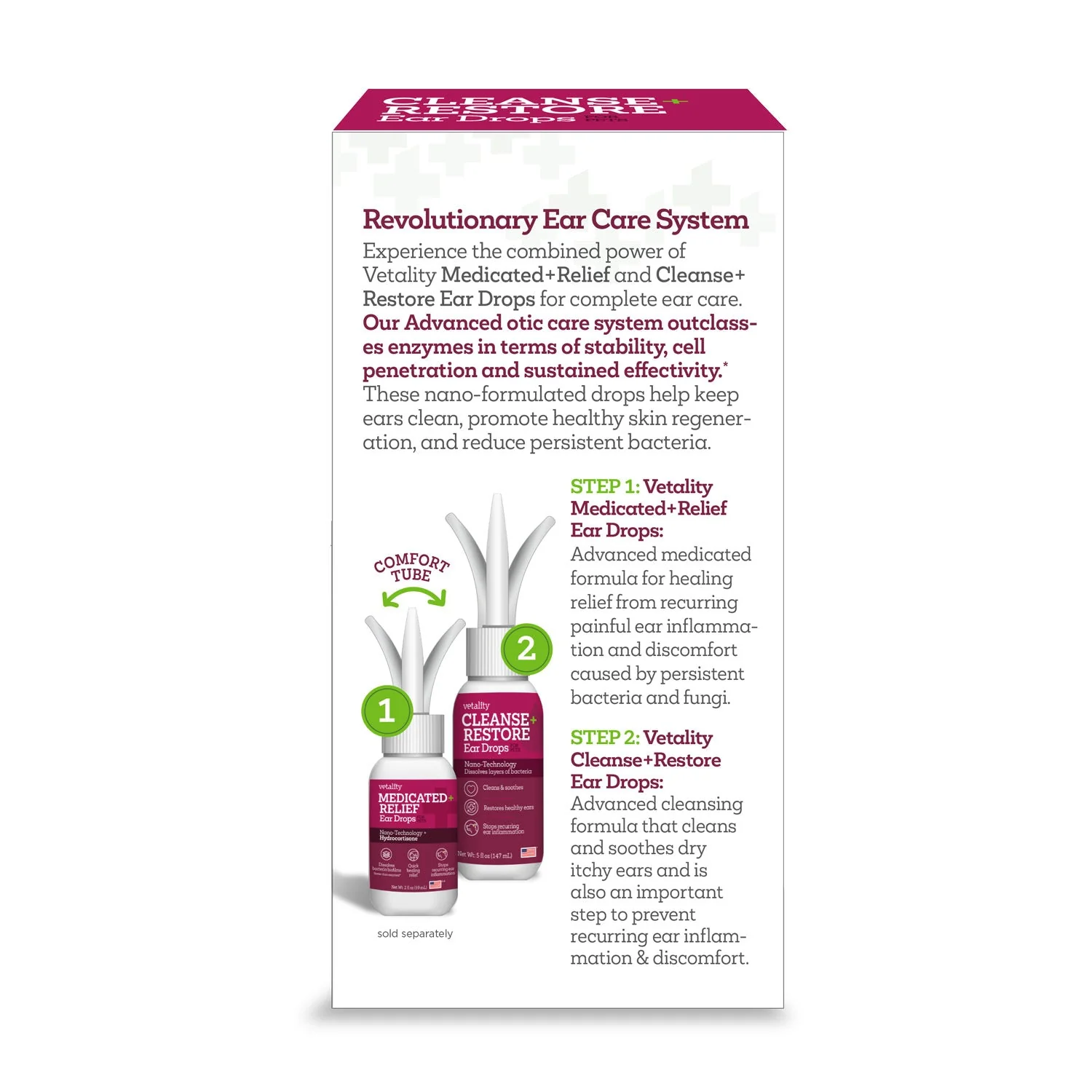 Vetality Cleansing Restore Ear Drops for Pets – Ear Health Maintenance & Prevention - Image 2