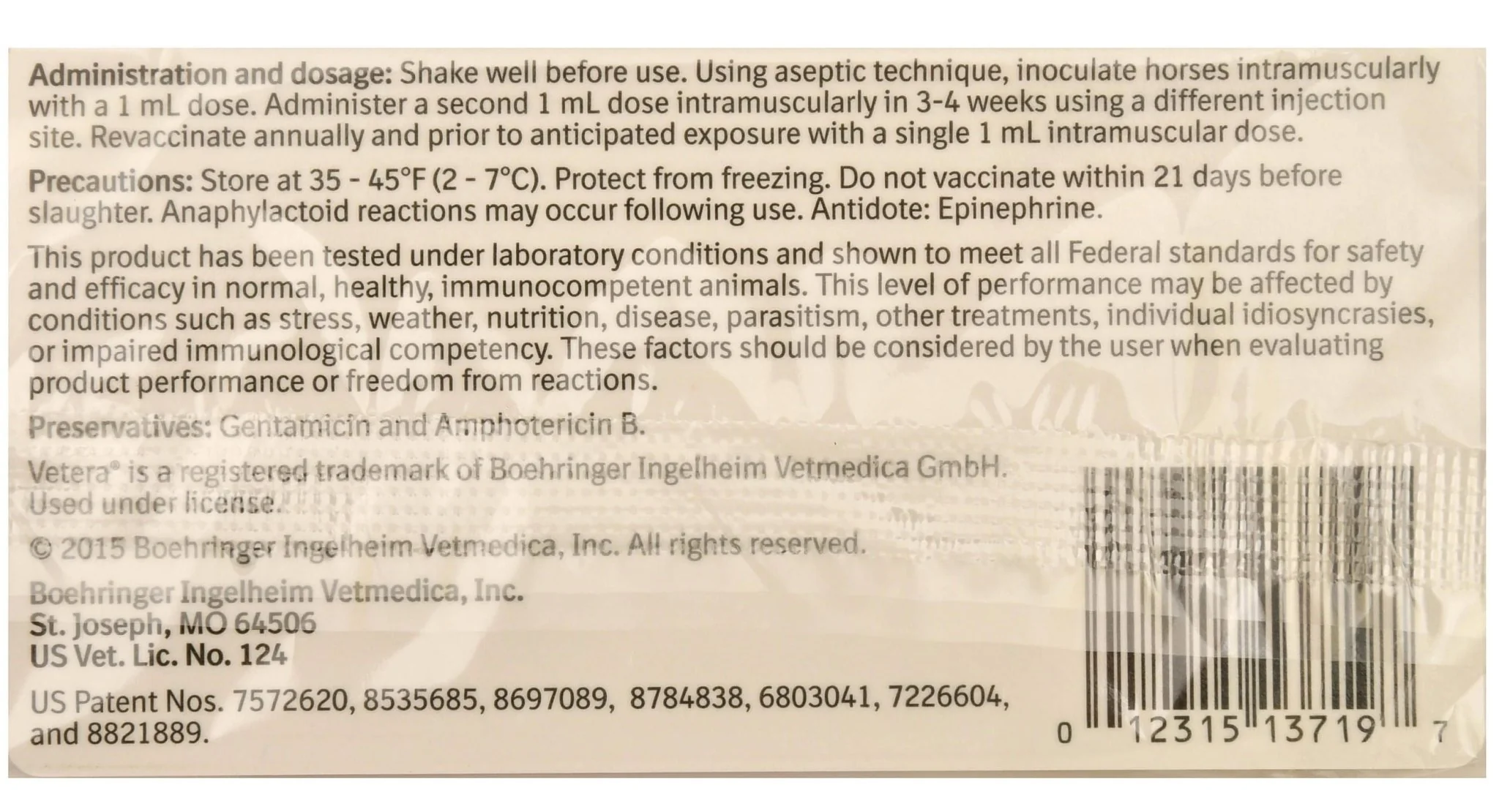 Vetera Gold XP, Single Dose Vaccine for Horses - Image 2