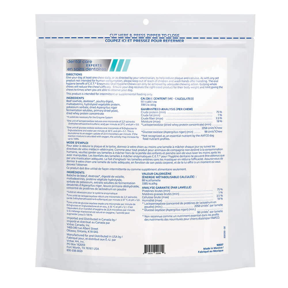 Virbac C.E.T. Enzymatic Oral Chews for Dogs - Image 4