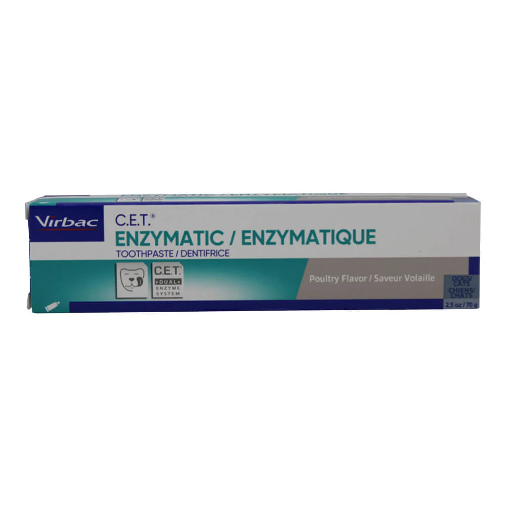 Virbac C.E.T. Enzymatic Pet Toothpaste for Dogs & Cats – Plaque & Tartar Control