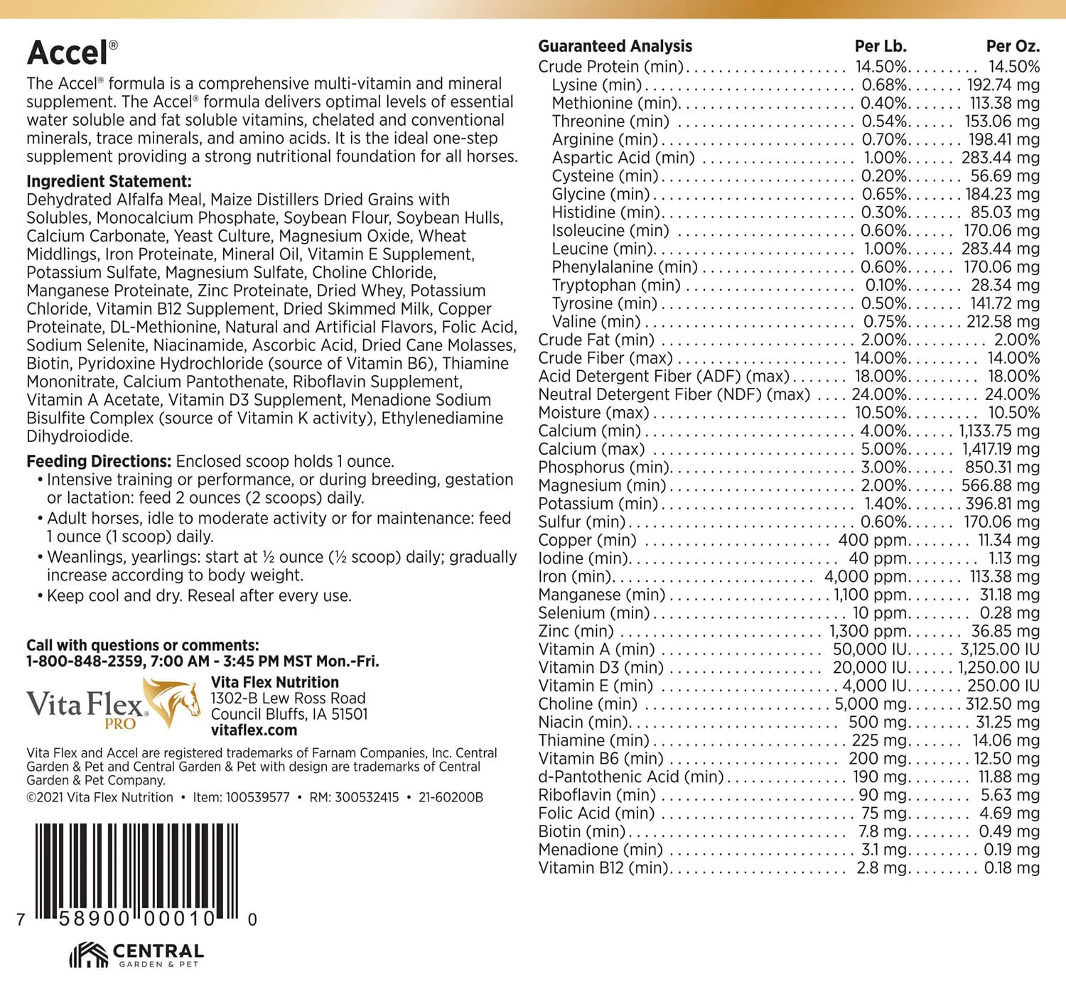 Vita Flex Pro Accel Health & Wellness Formula, Supplement for Horses - Image 10
