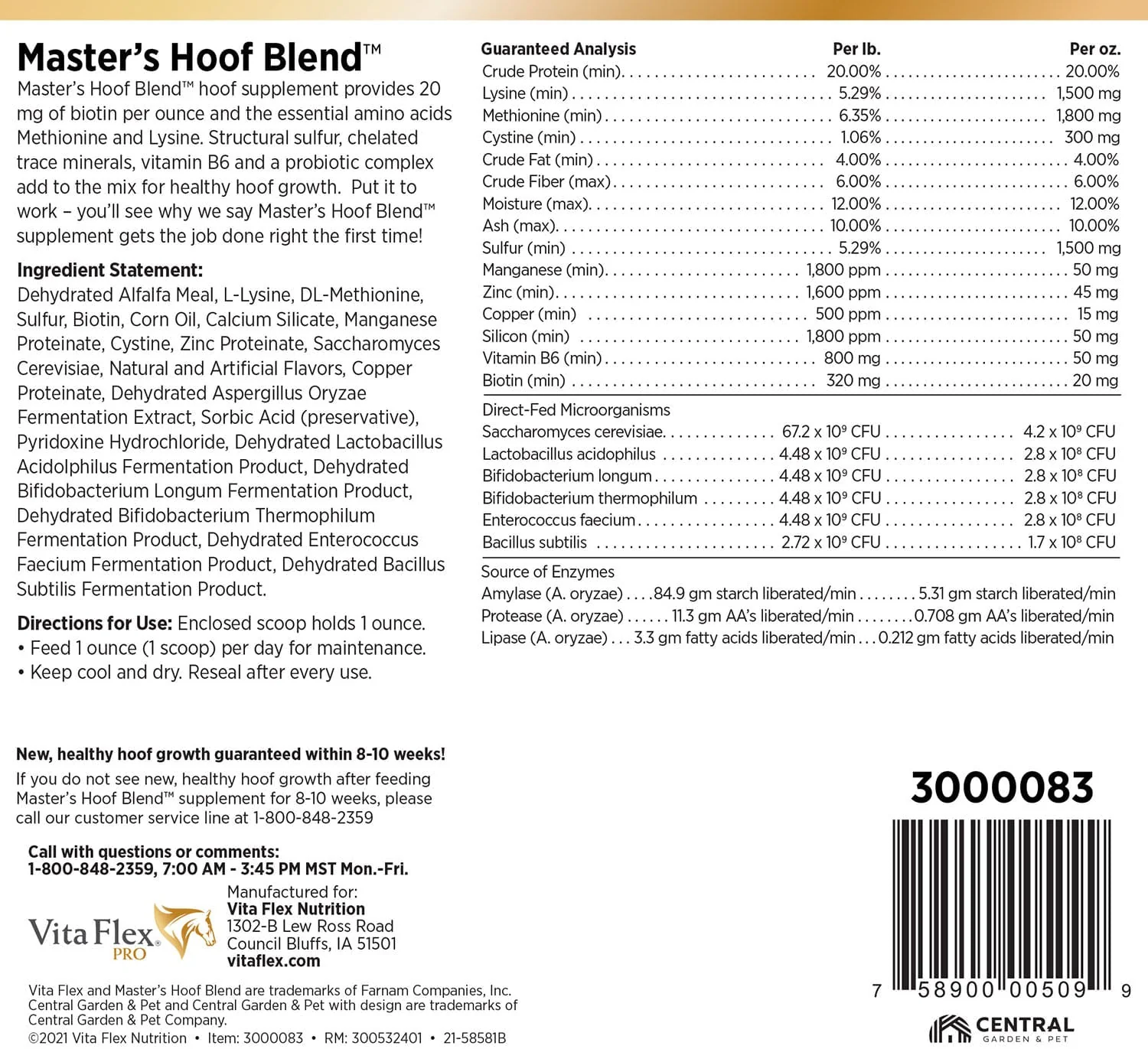 Vita Flex Pro Master's Hoof Blend Formula - Image 6