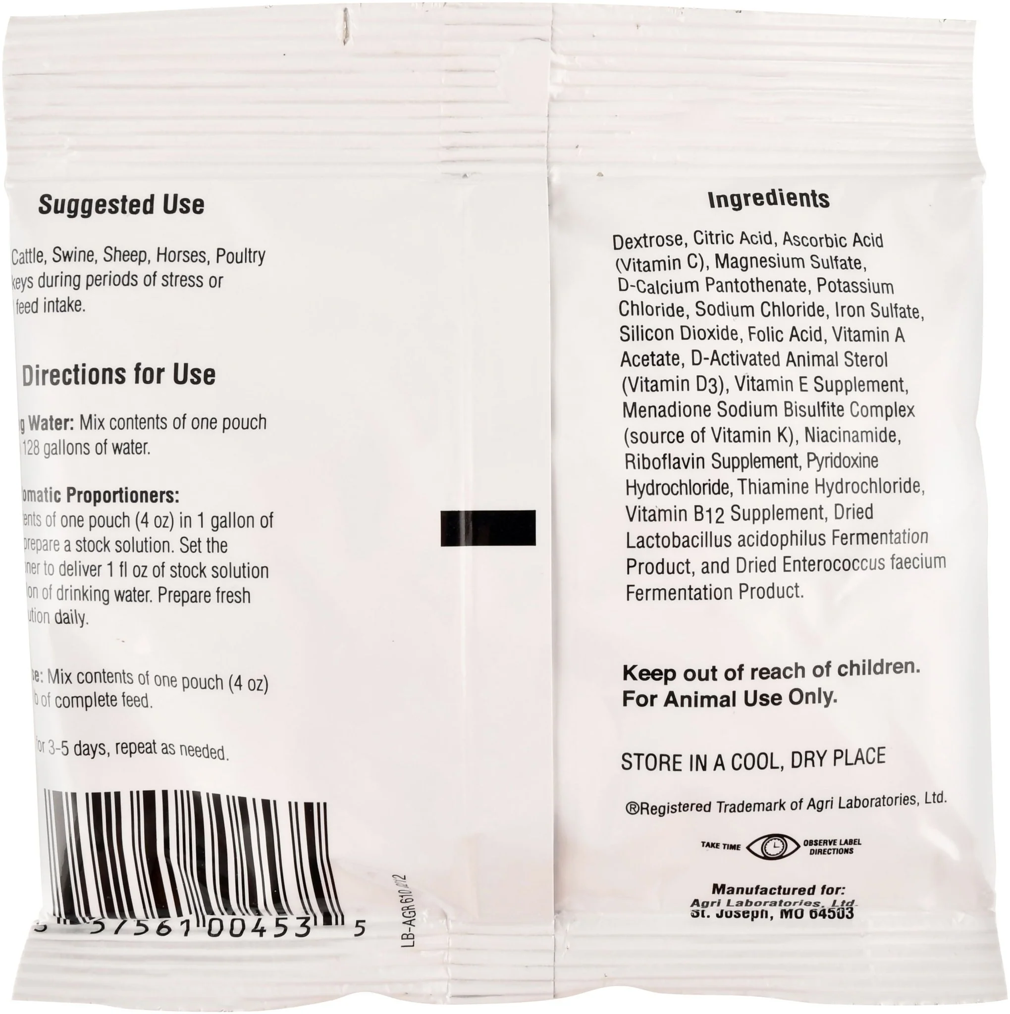 Vitamins & Electrolytes PLUS for Livestock, 4 oz - Image 2