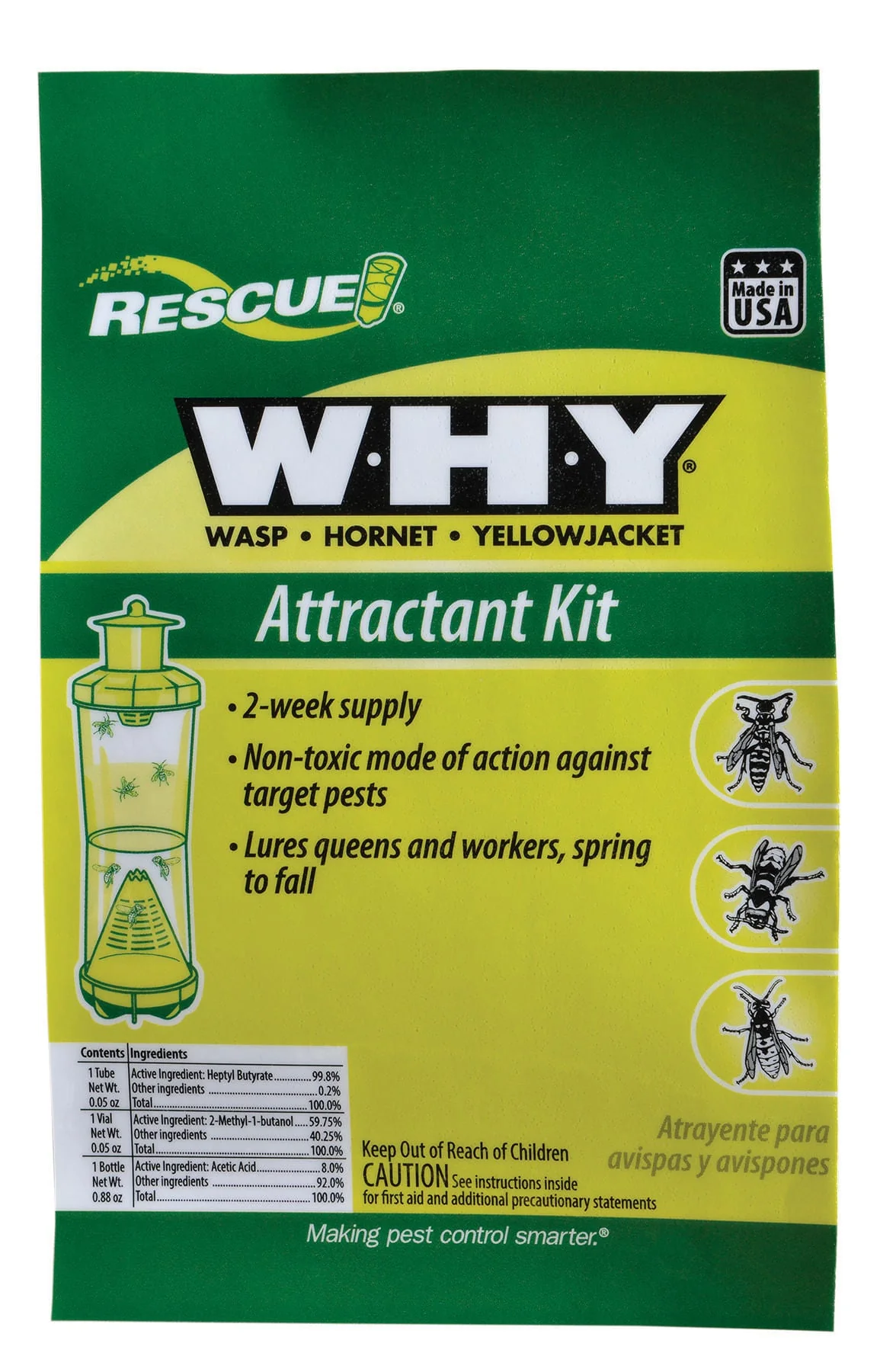RESCUE! W-H-Y Traps (& Refills) for Wasps, Hornets, and Yellowjackets - Image 2