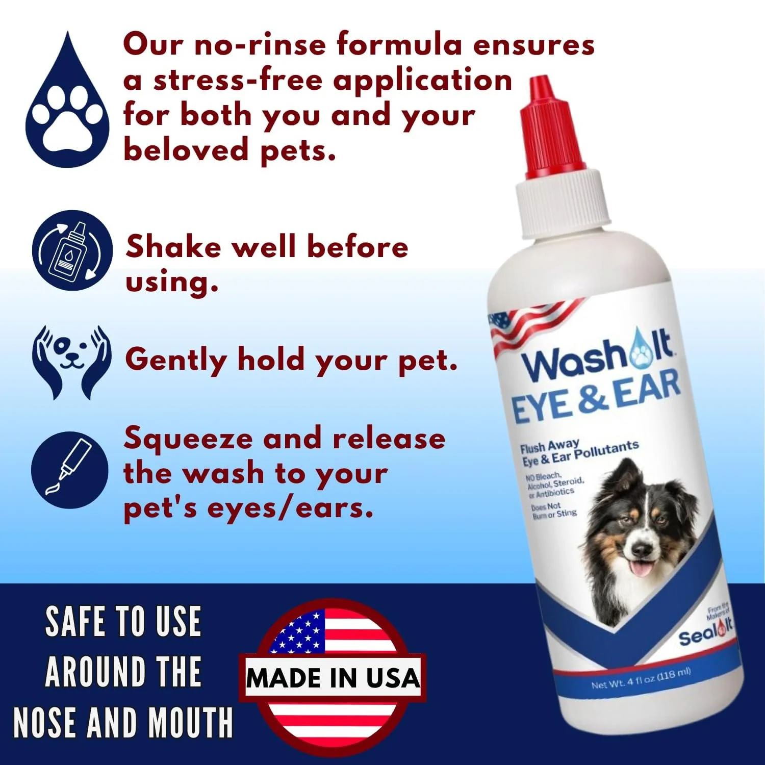 Wash It Eye & Ear Wash, 4 oz - Image 5