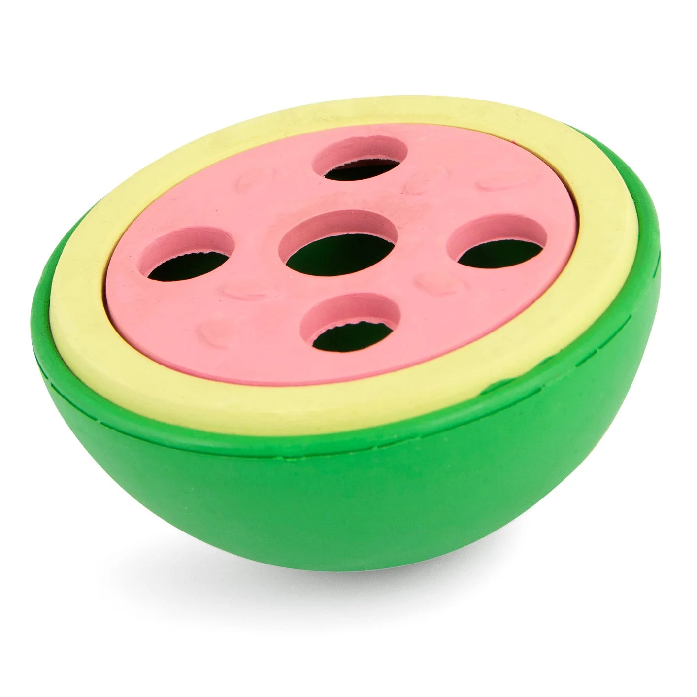 Jeffers Watermelon Natural Rubber Treat Dispensing Dog Dental Chew Toy with Vanilla Scent - Image 9