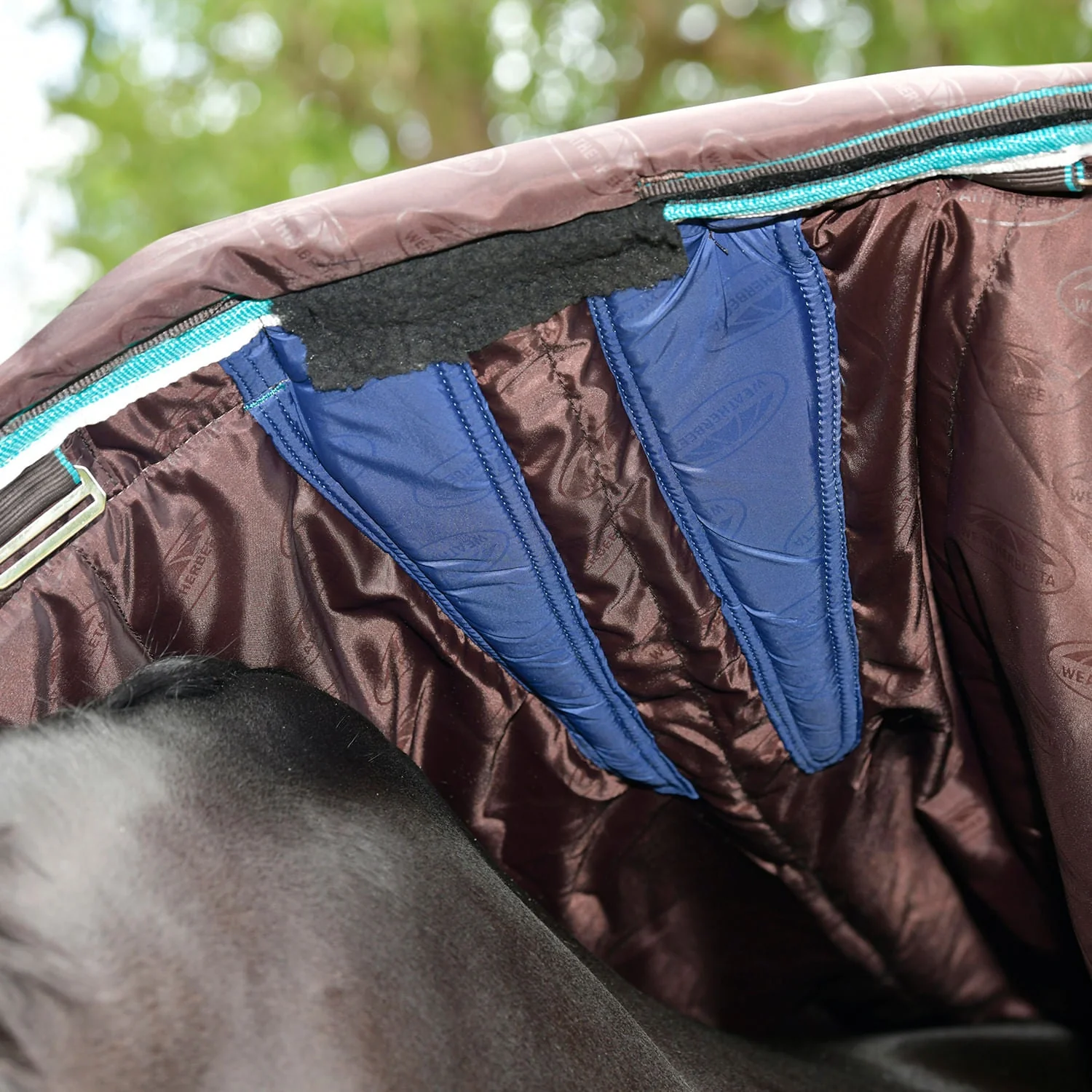 WeatherBeeta ComFITec Ultra Cozy III Detach-a-Neck Heavy Horse Blanket, 1800D, 360 Grams - Image 6