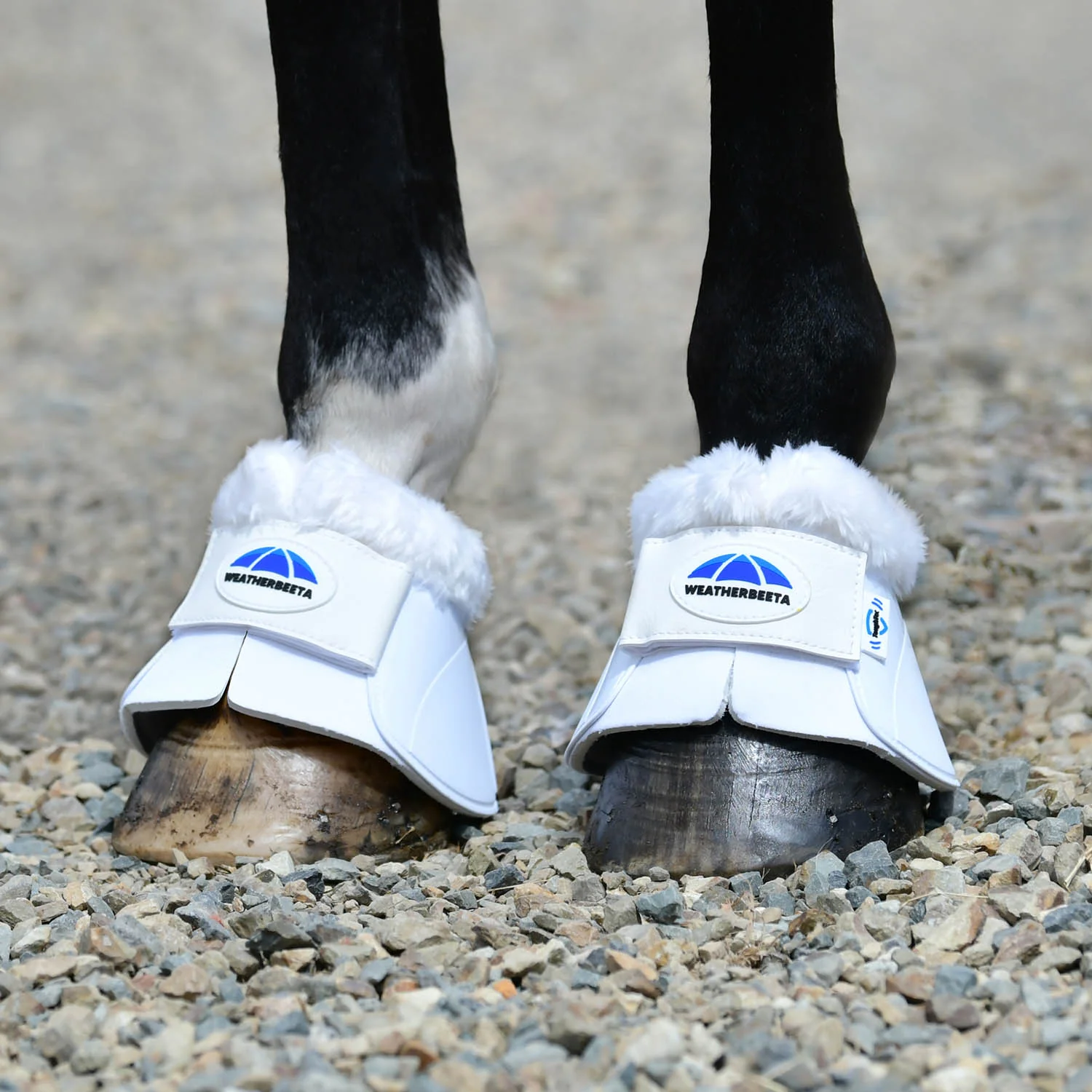 WeatherBeeta Tough-Tec Impact Fleece Trim Bell Boots for Horses - Image 9