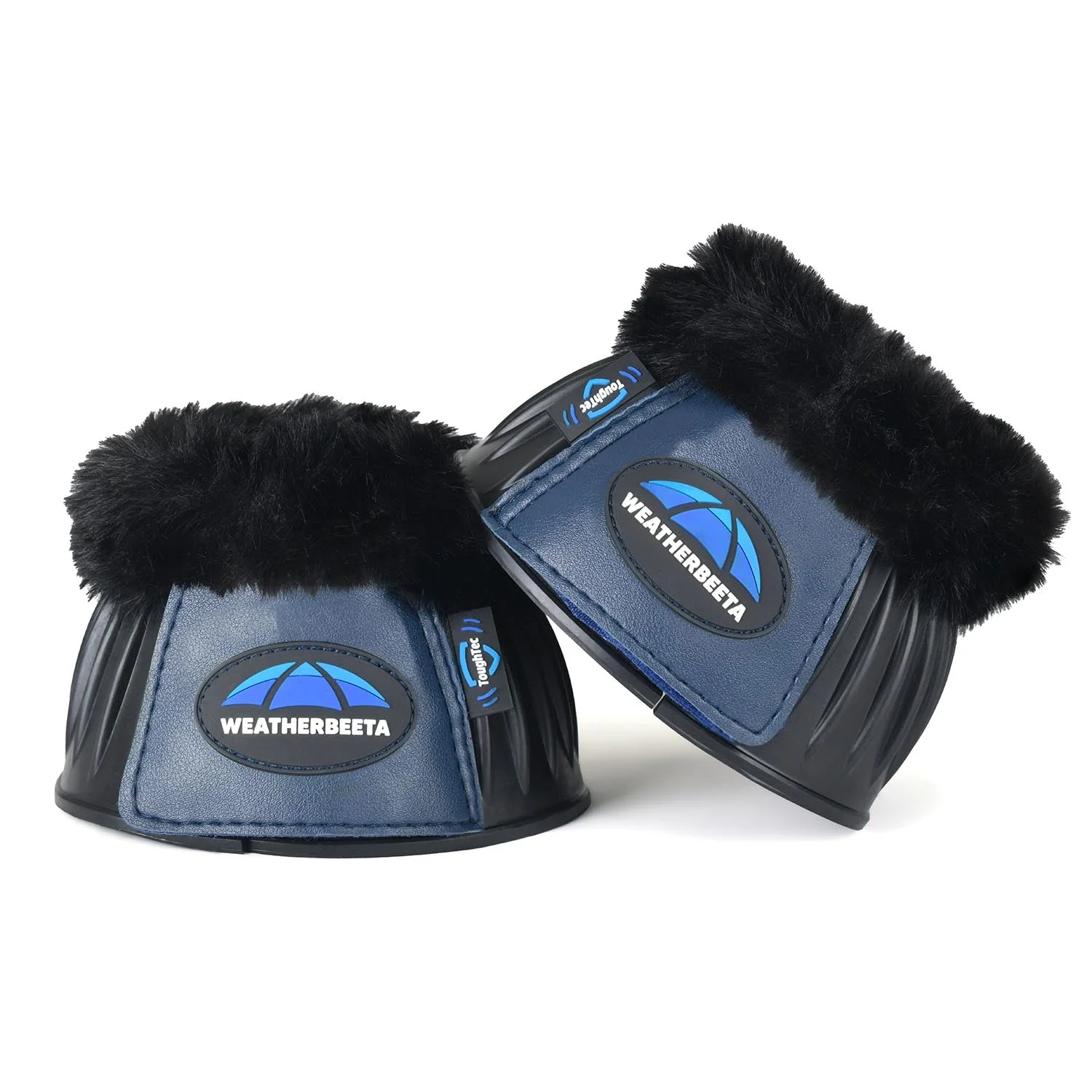 WeatherBeeta Tough-Tec Prime Fleece Trim Rubber Bell Boots for Horses - Image 21