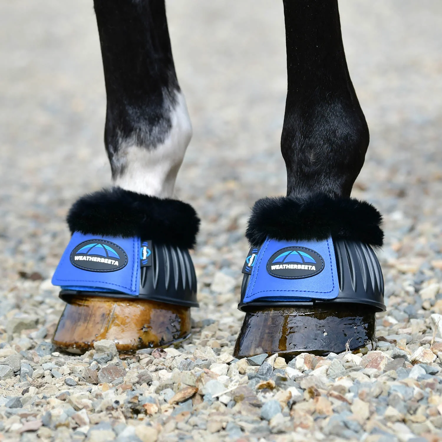 WeatherBeeta Tough-Tec Prime Fleece Trim Rubber Bell Boots for Horses - Image 29