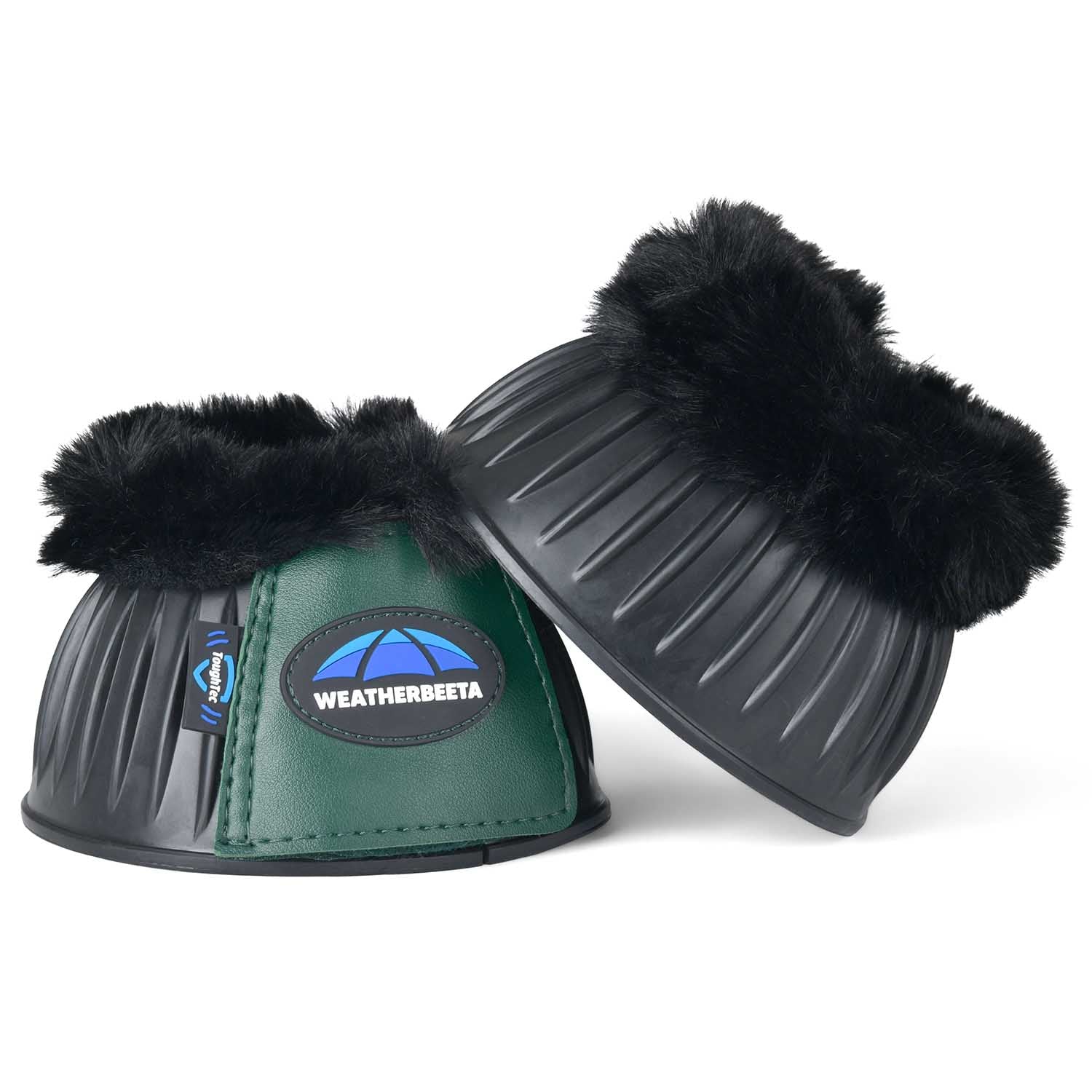 WeatherBeeta Tough-Tec Prime Fleece Trim Rubber Bell Boots for Horses - Image 30