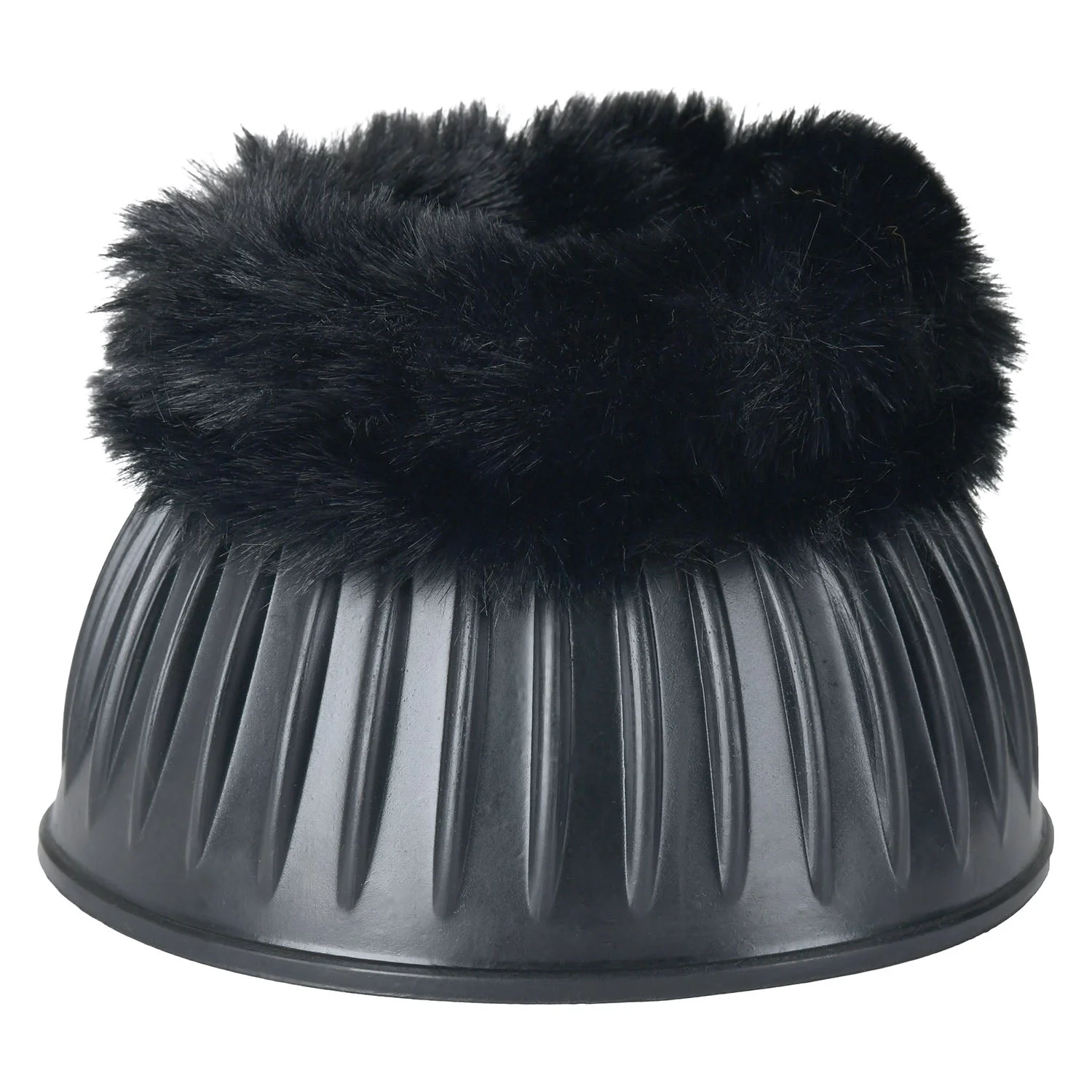 WeatherBeeta Tough-Tec Prime Fleece Trim Rubber Bell Boots for Horses - Image 4