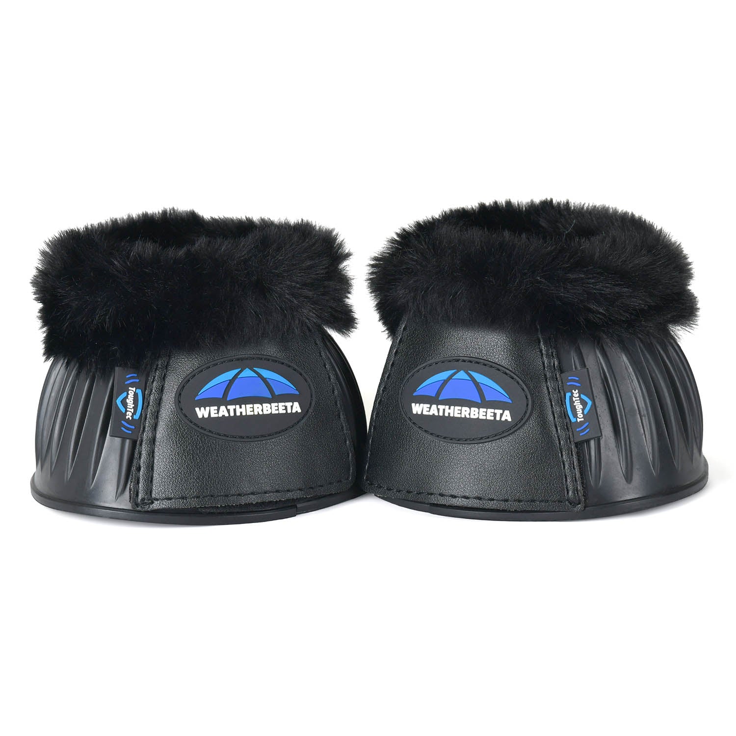 WeatherBeeta Tough-Tec Prime Fleece Trim Rubber Bell Boots for Horses - Image 6