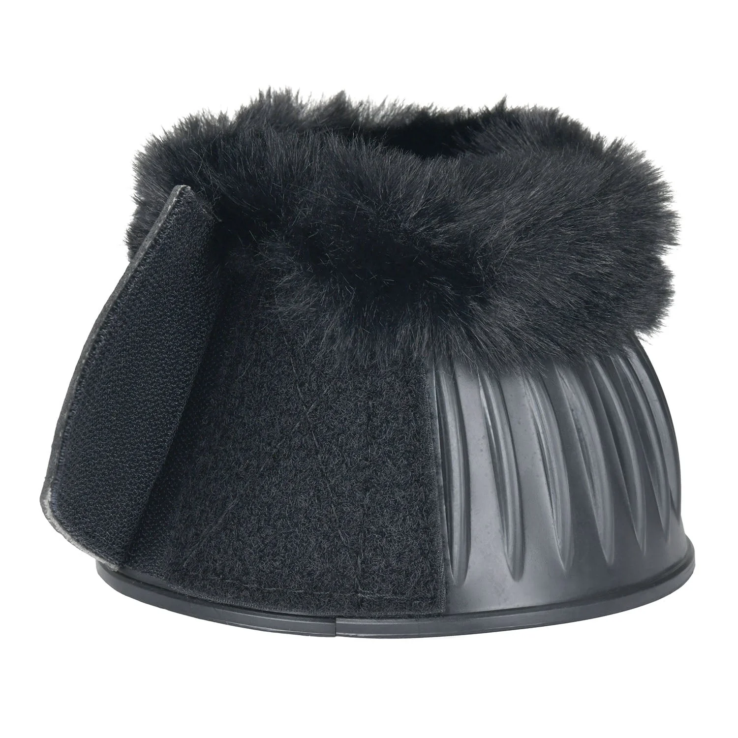 WeatherBeeta Tough-Tec Prime Fleece Trim Rubber Bell Boots for Horses - Image 7
