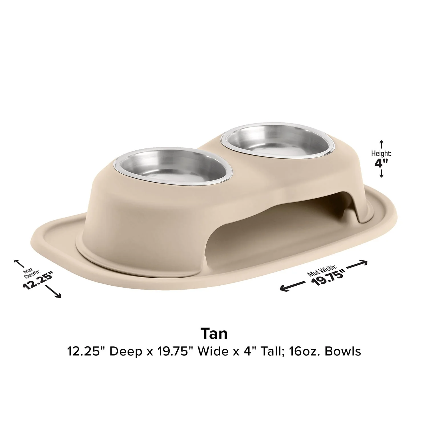 WeatherTech Double High Pet Feeding System, Stainless Steel - Image 21