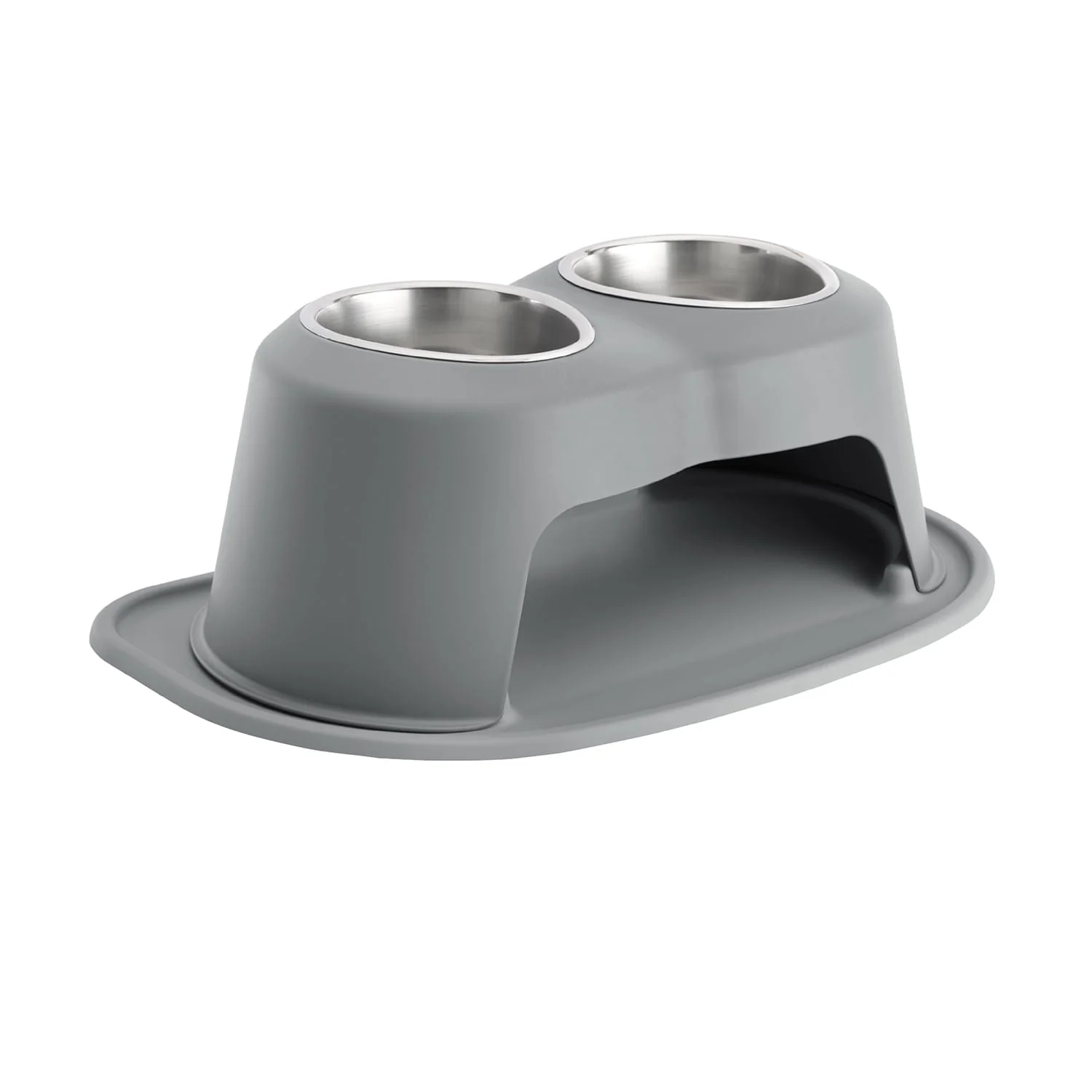 WeatherTech Double High Pet Feeding System, Stainless Steel - Image 25
