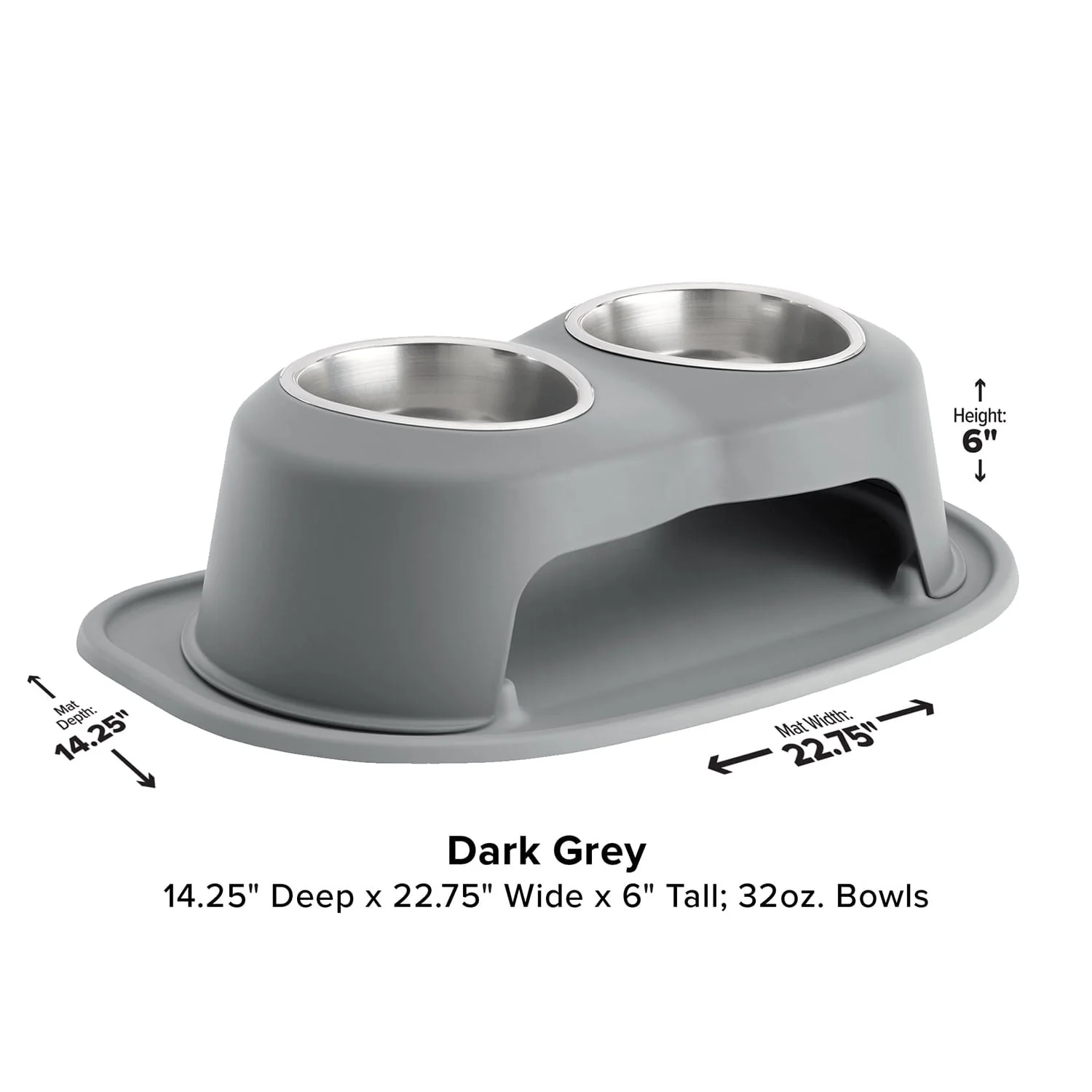 WeatherTech Double High Pet Feeding System, Stainless Steel - Image 42