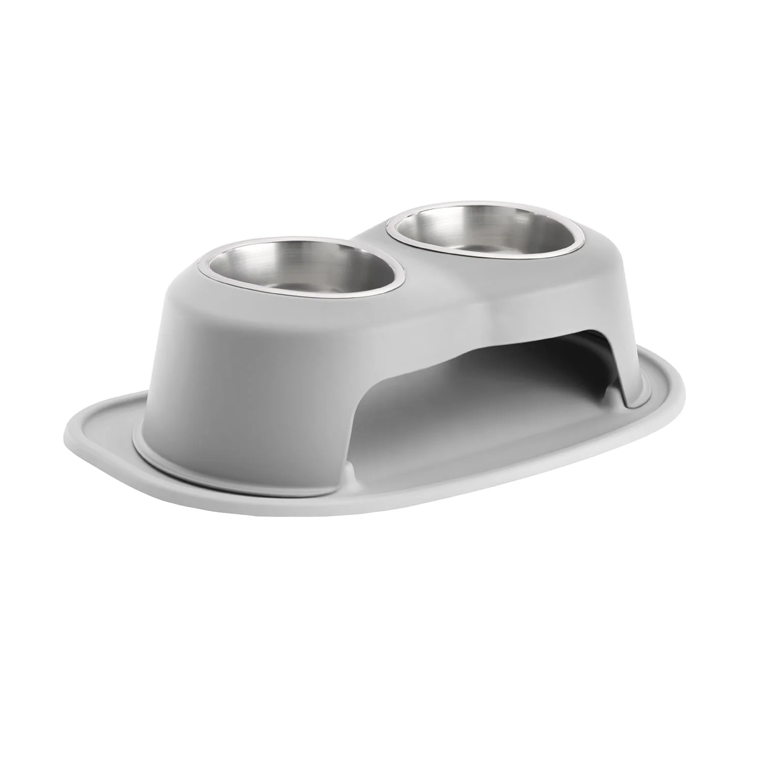 WeatherTech Double High Pet Feeding System, Stainless Steel - Image 45