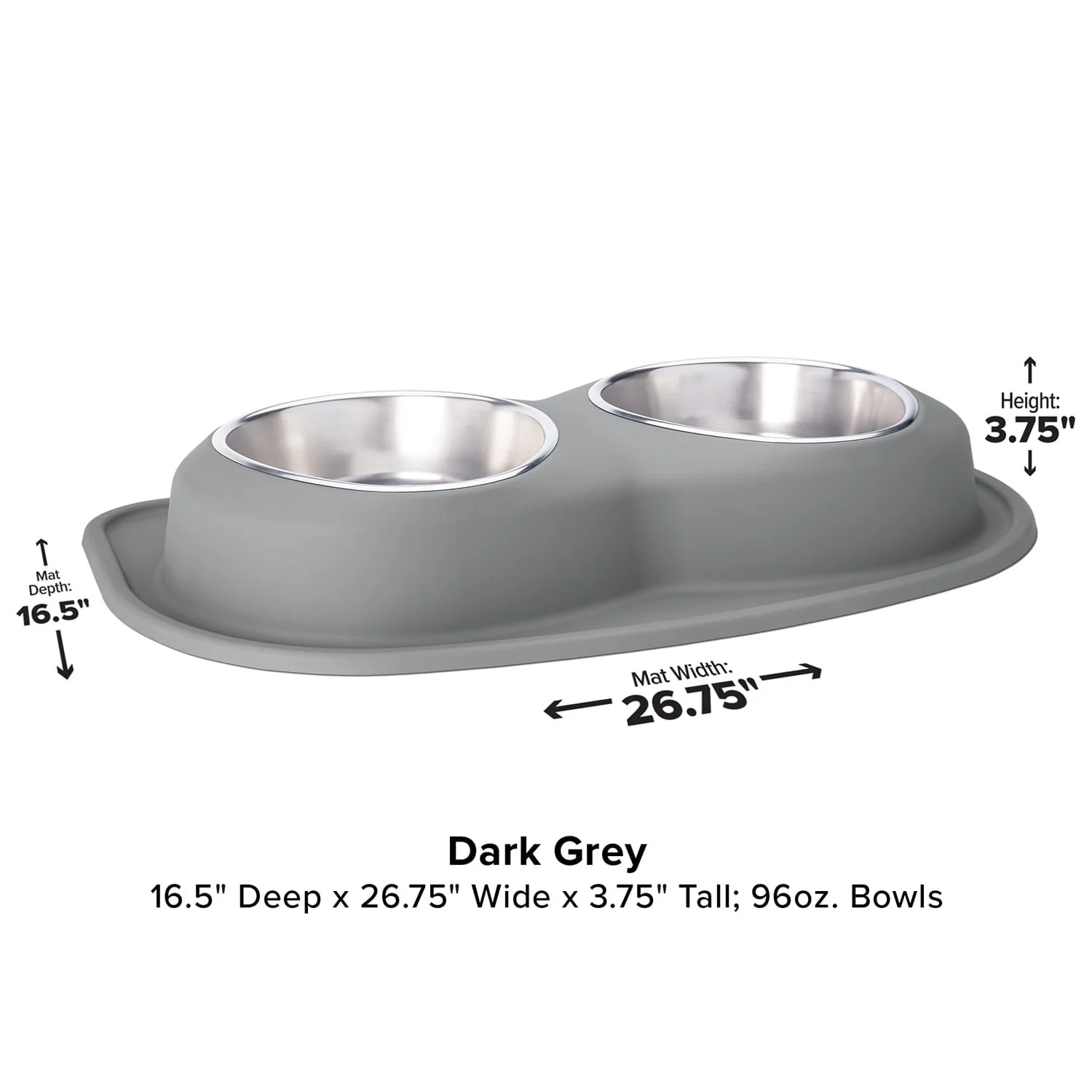 WeatherTech Double Low Pet Feeding System, Stainless Steel - Image 31