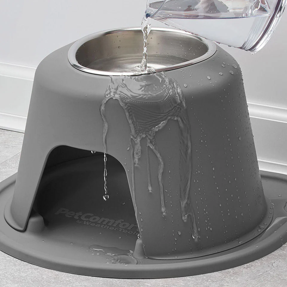 WeatherTech Single High Pet Feeding System, Stainless Steel - Image 4