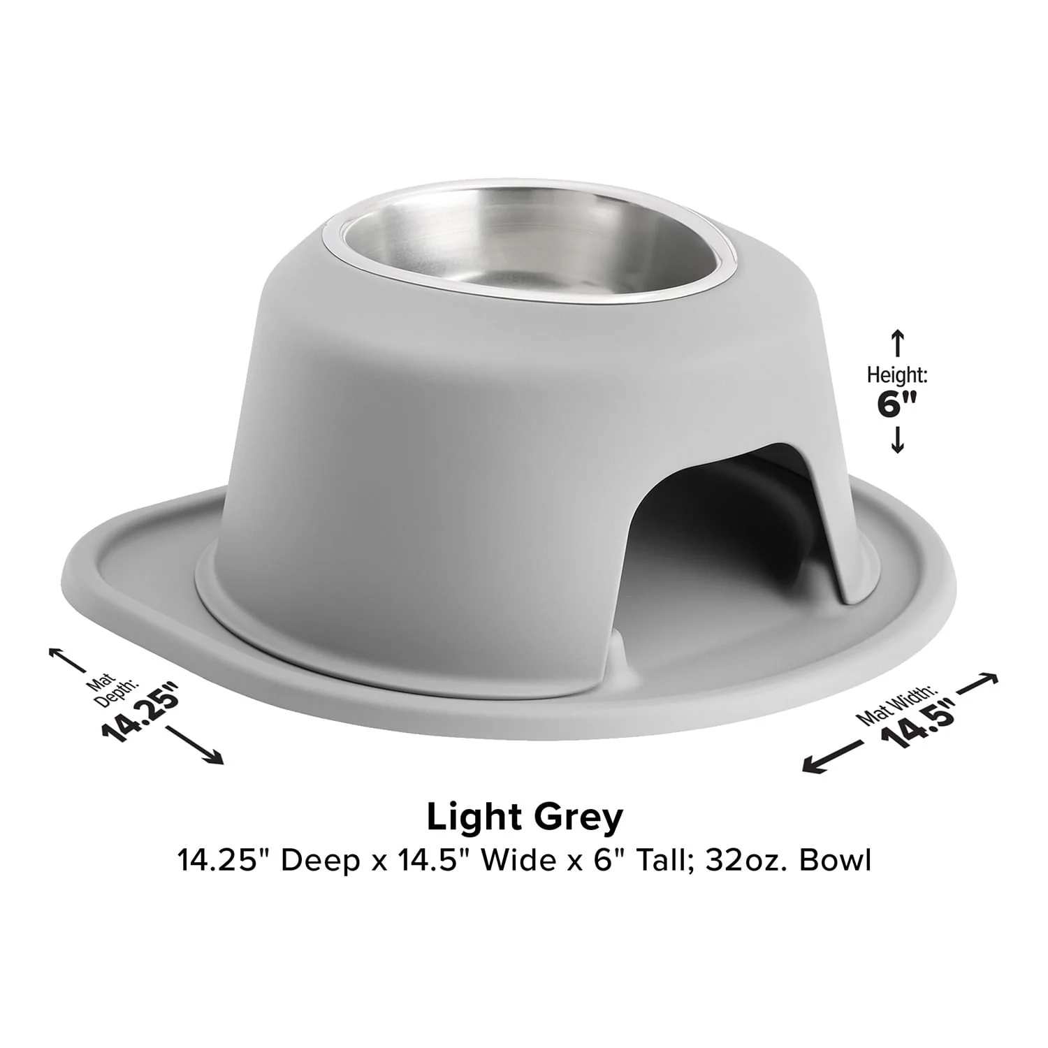 WeatherTech Single High Pet Feeding System, Stainless Steel - Image 42