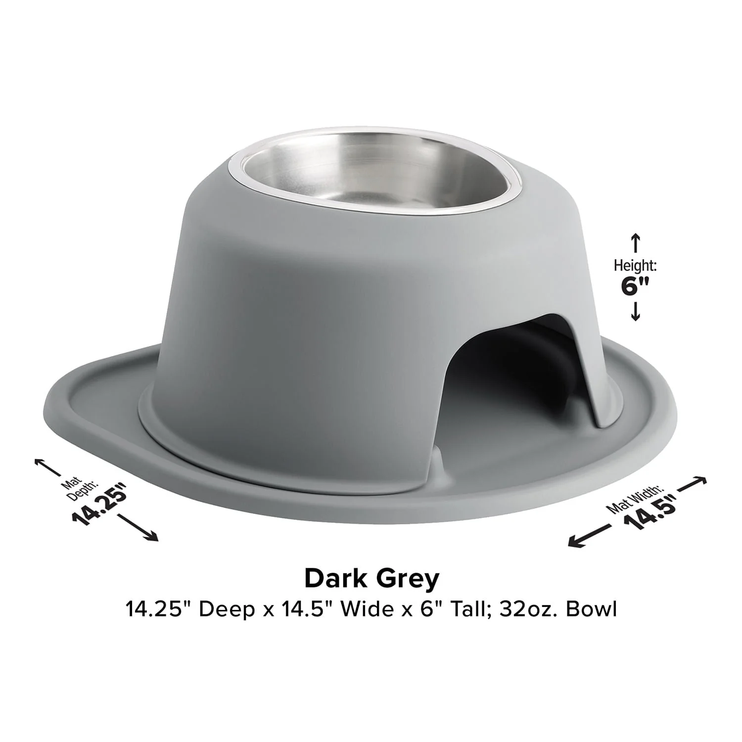 WeatherTech Single High Pet Feeding System, Stainless Steel - Image 9