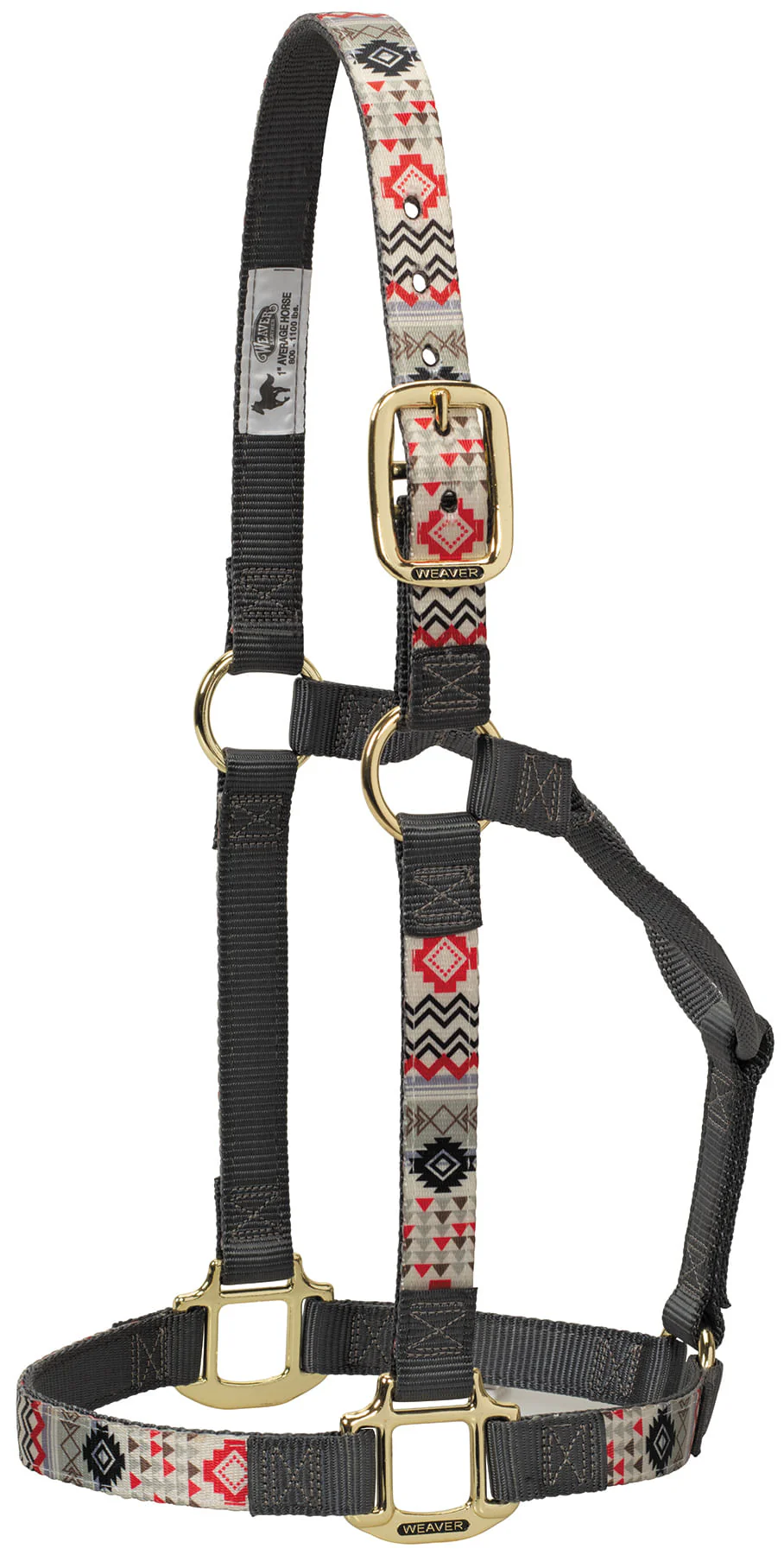 Weaver Patterned Nylon Overlay Halter for Horses - Image 5