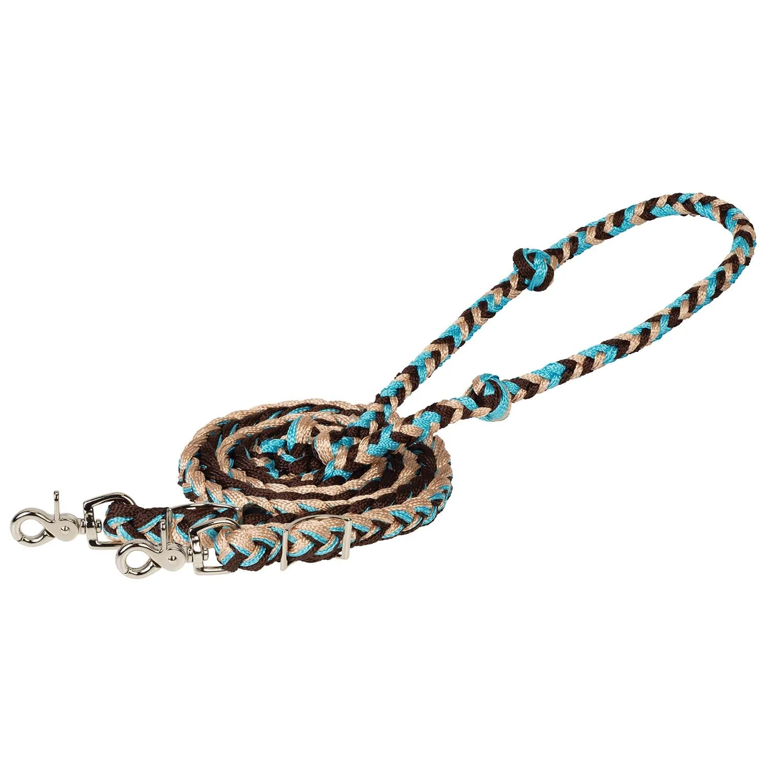 Weaver Polyester Braided Barrel Rein for Horses - Image 5
