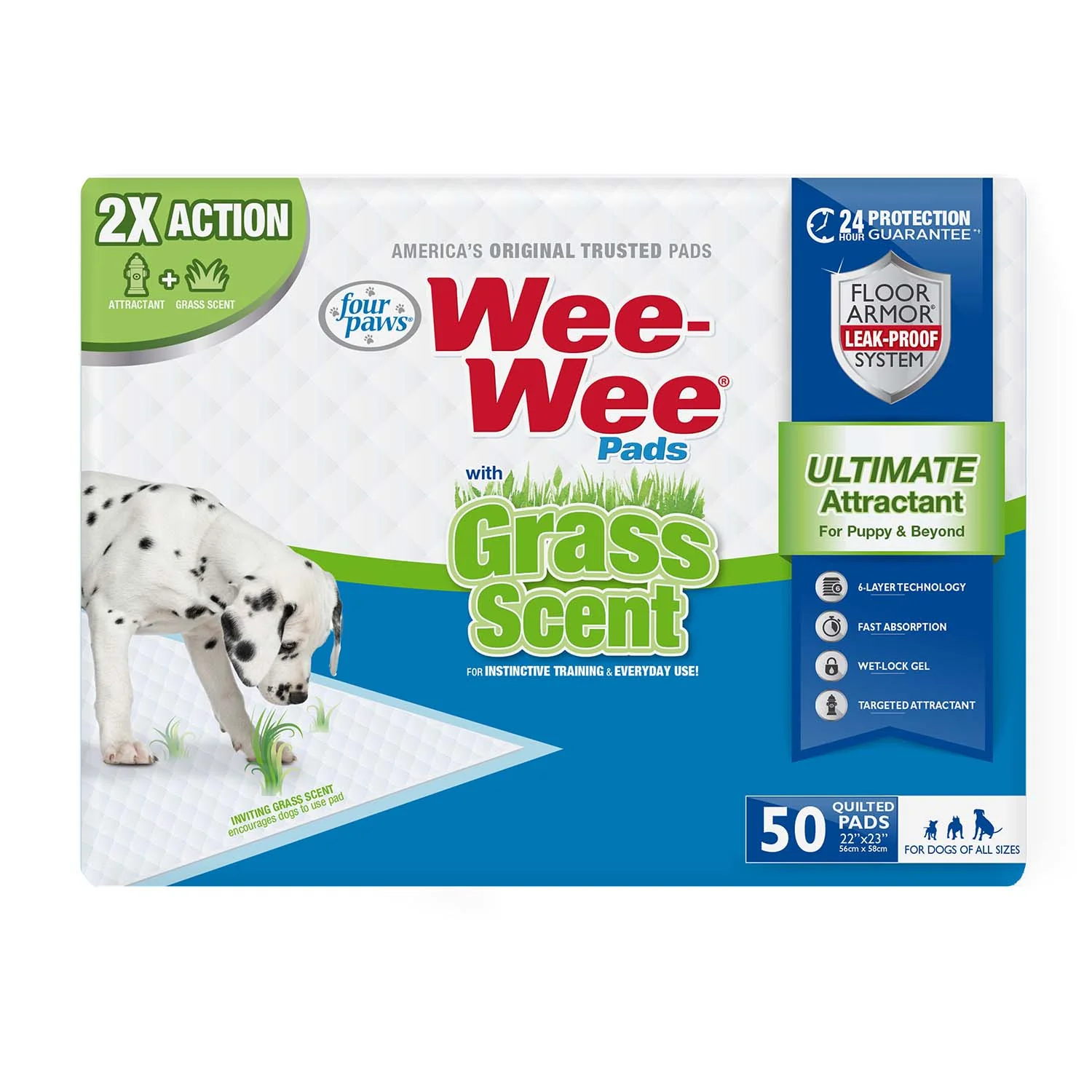 Wee-Wee Ultimate Attractant Dog Pee Pads with Grass Scent - Image 11