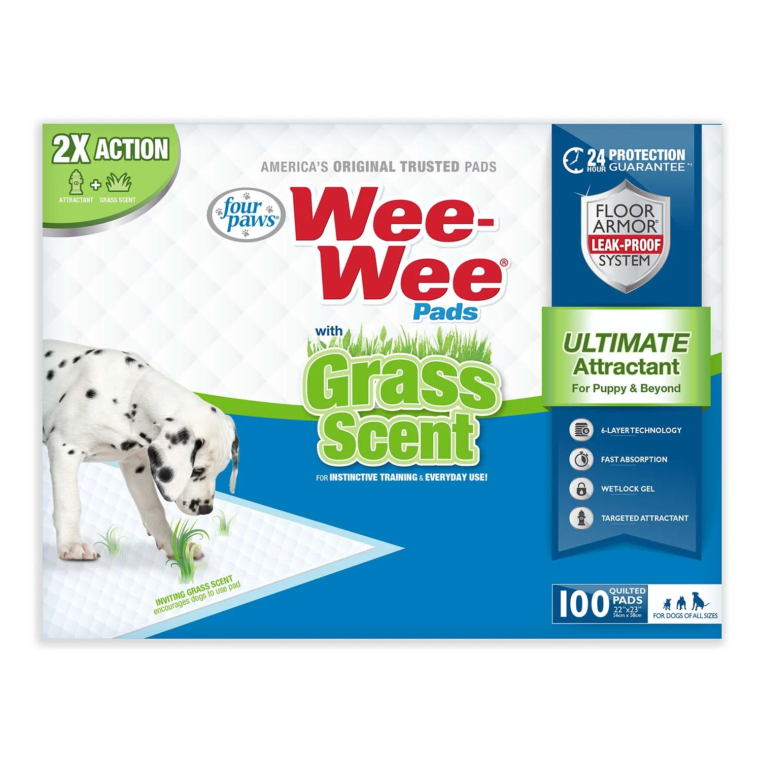 Wee-Wee Ultimate Attractant Dog Pee Pads with Grass Scent - Image 14