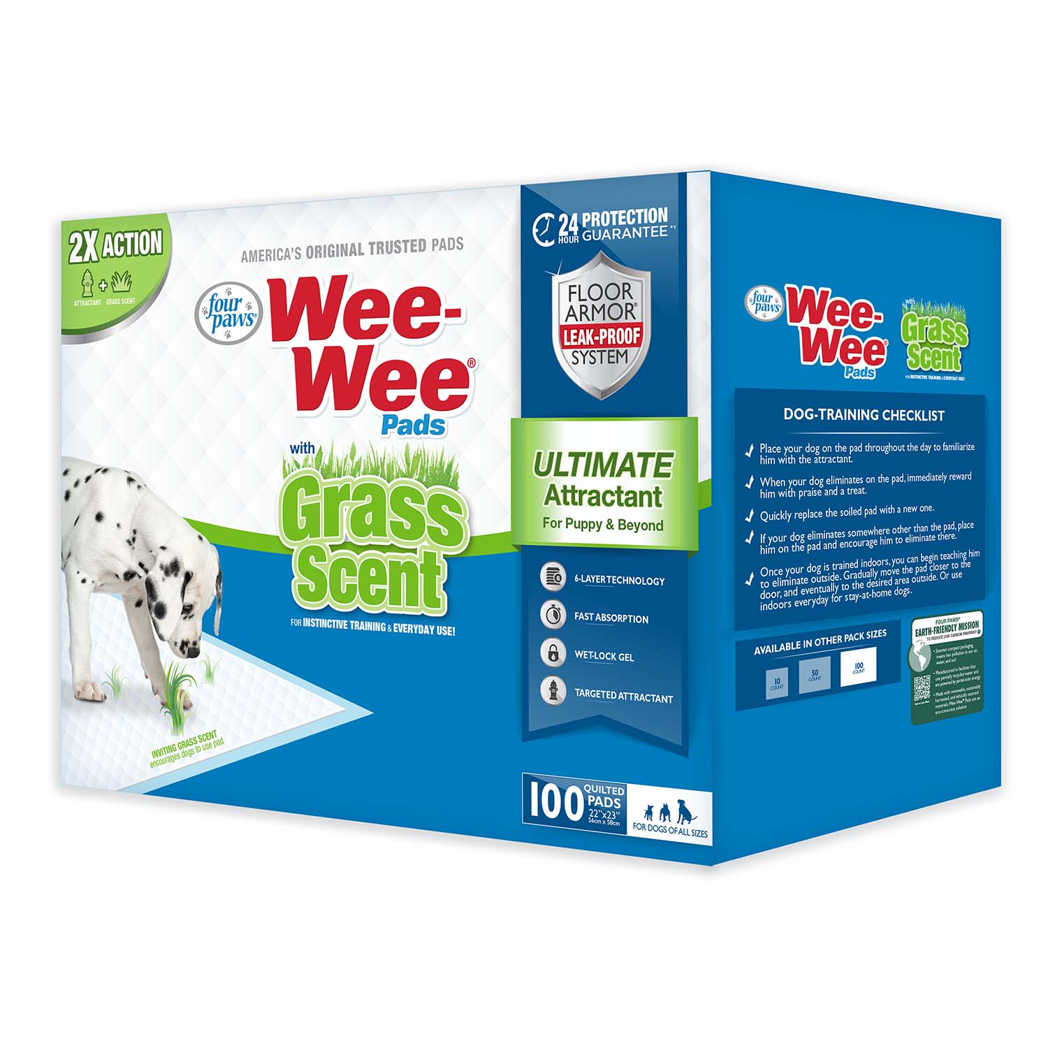 Wee-Wee Ultimate Attractant Dog Pee Pads with Grass Scent - Image 15