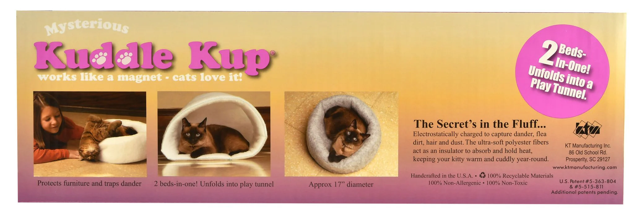 Mysterious Kuddle Kup, 17" D Cat Bed - Image 8