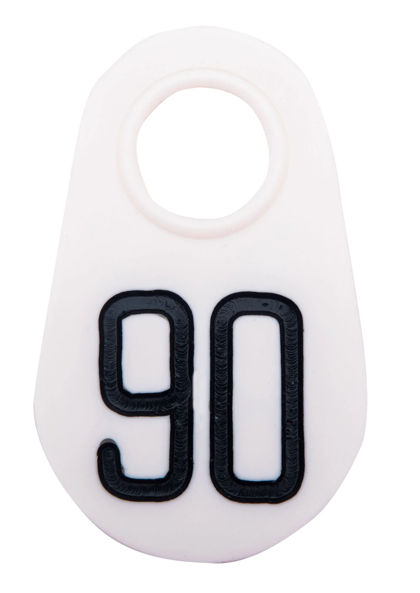 Bock's White Nylon Numbered Identification Tags, 1-100, Single Tag - Image 4