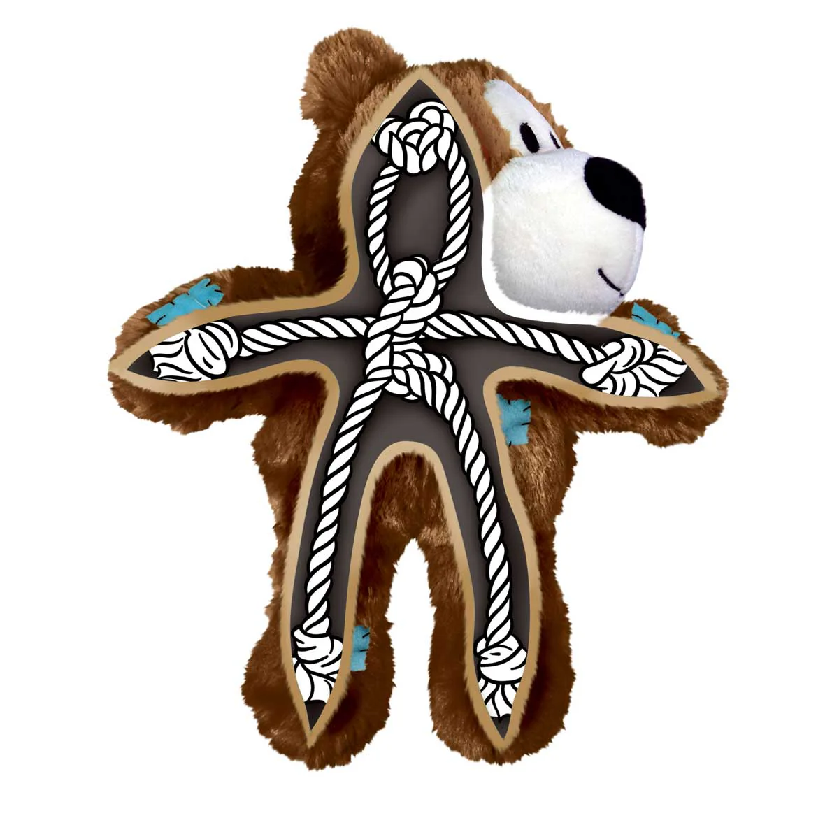 KONG Wild Knots Bear – Soft Plush with Knotted Rope Skeleton, Assorted - Image 20