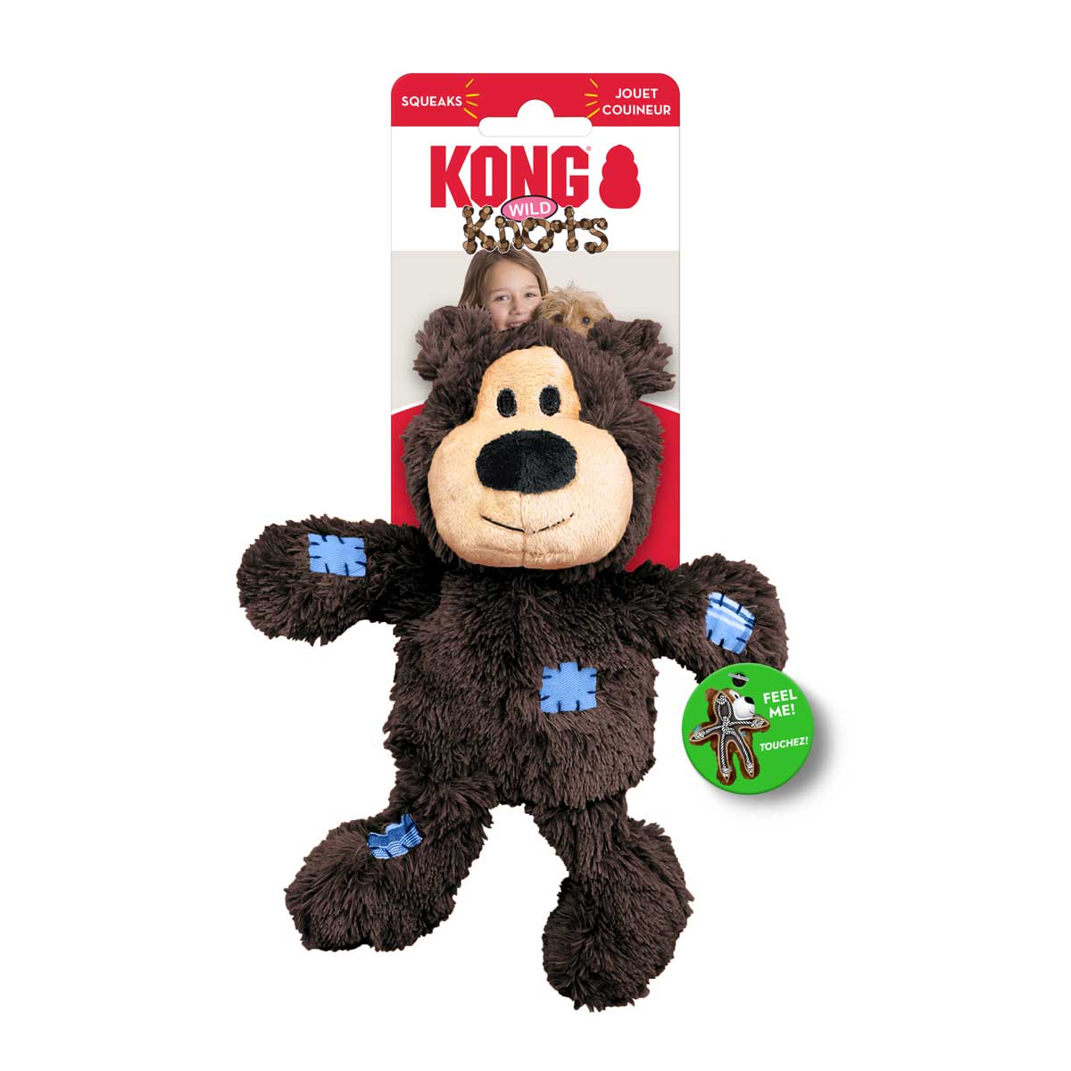 KONG Wild Knots Bear – Soft Plush with Knotted Rope Skeleton, Assorted - Image 8
