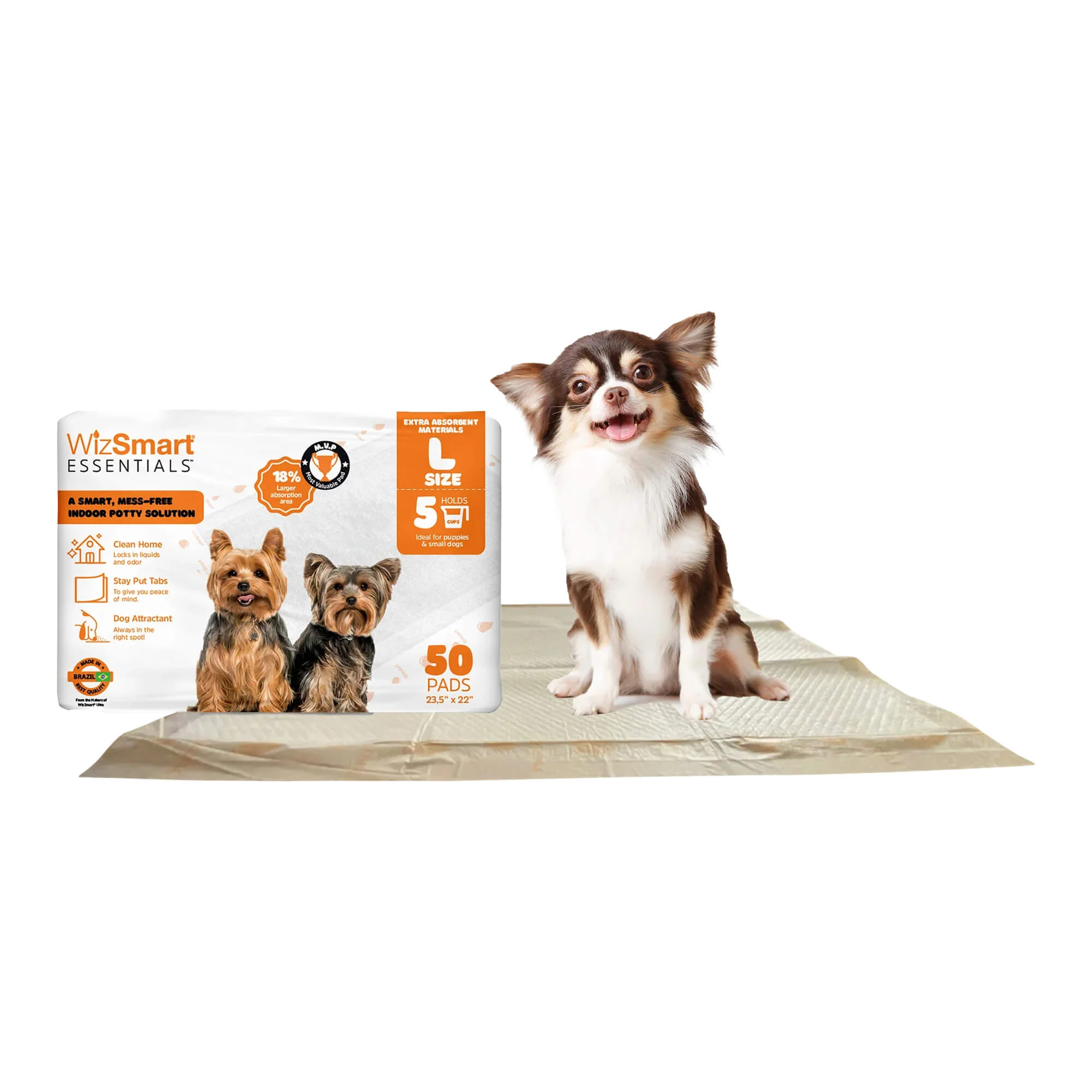WizSmart Essentials Large Dog Training Pads for Puppies - Image 11
