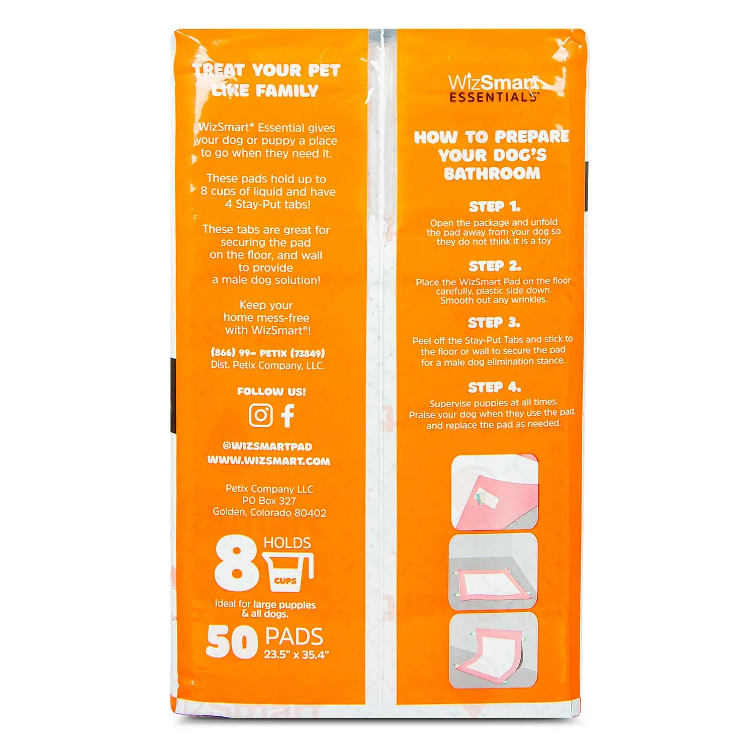 WizSmart Essentials Pads with Charcoal, XL, 50 ct - Image 6