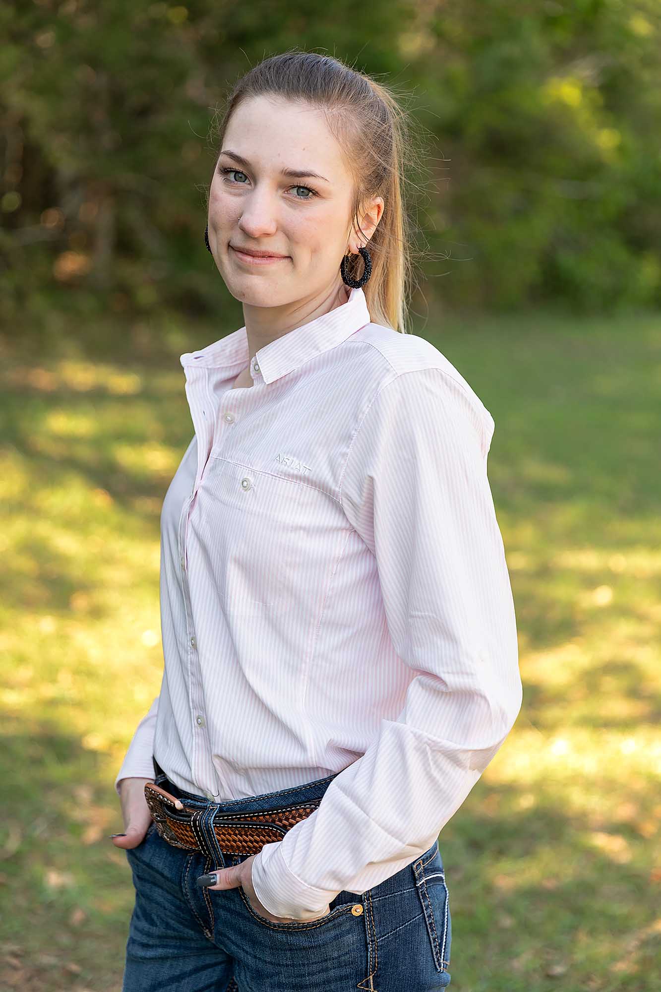 Women's VentTek Stretch Shirt, Strawberry Stripe - Image 12