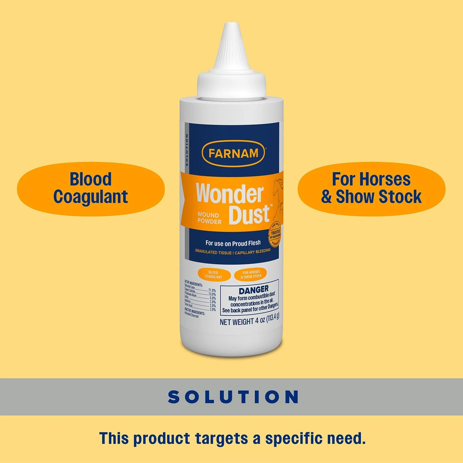 Wonder Dust Wound Powder & Blood Coagulant, 4 oz - Image 5