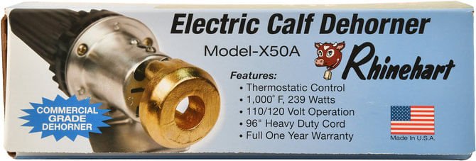 Rhinehart X-50 & X-50A Electric Calf Dehorners & Adaptor Tips for Cattle, Goats, and Lambs - Image 3