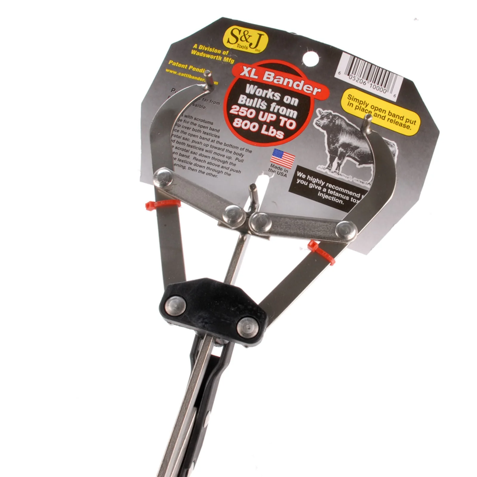 XL Bander Castrator - Plier-Type Bloodless Castration Tool for Bulls, Heavy-Duty Latex Bands Sold Separately - Image 4